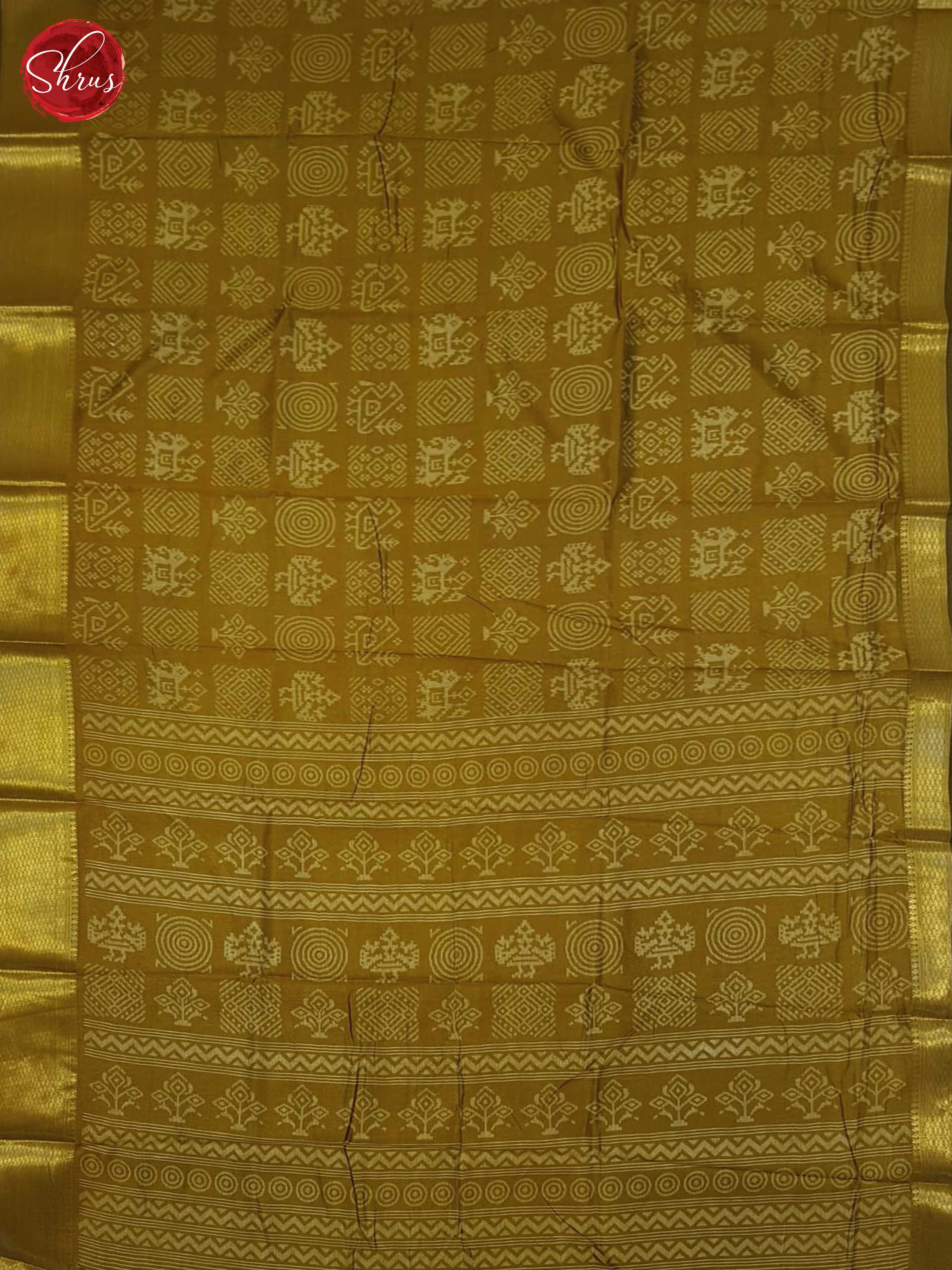 Mehandi Green(Single tone) - Semi Crepe Saree - Shop on ShrusEternity.com