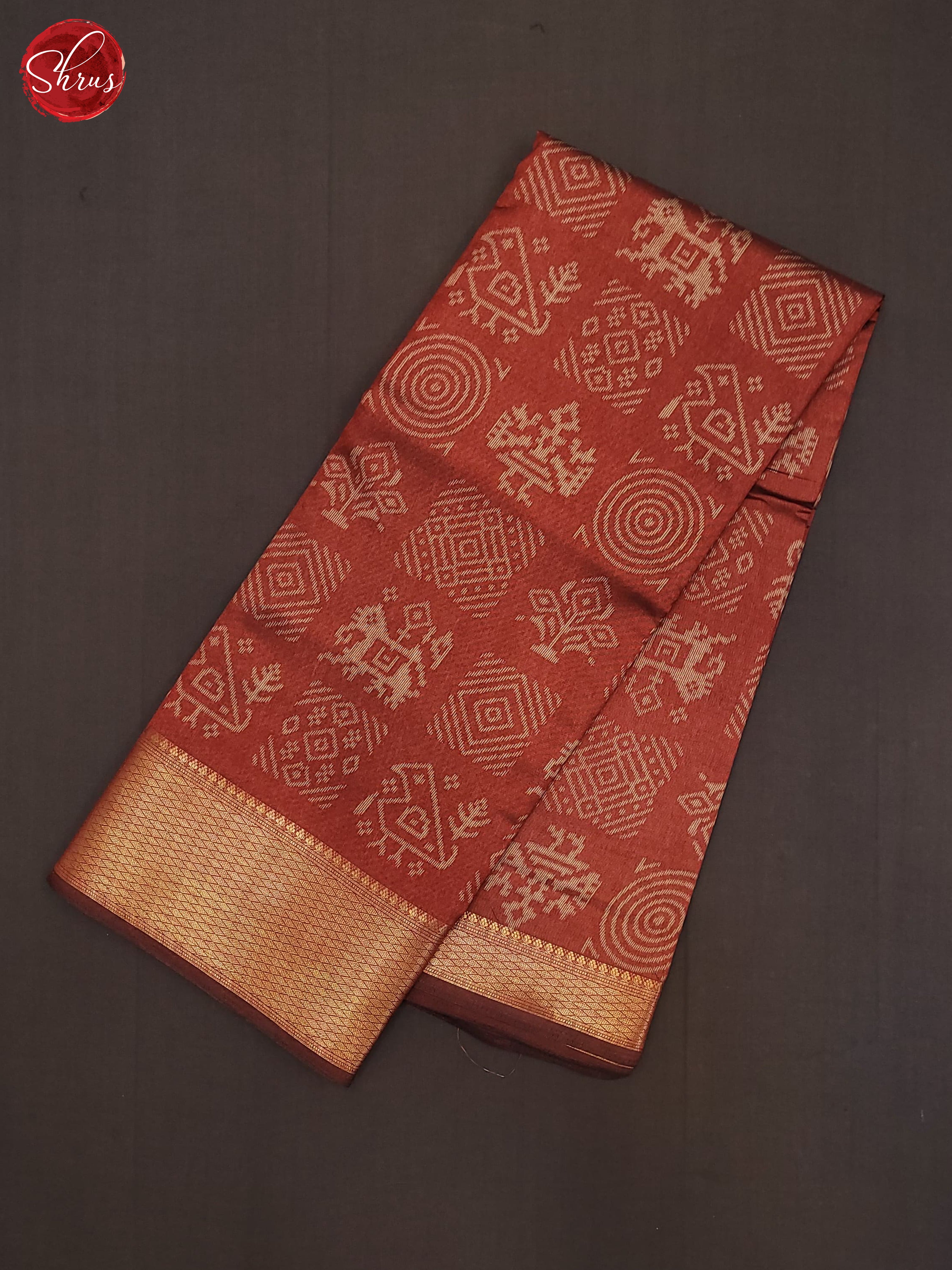 REd(Single Tone) - Semi Crepe Saree - Shop on ShrusEternity.com