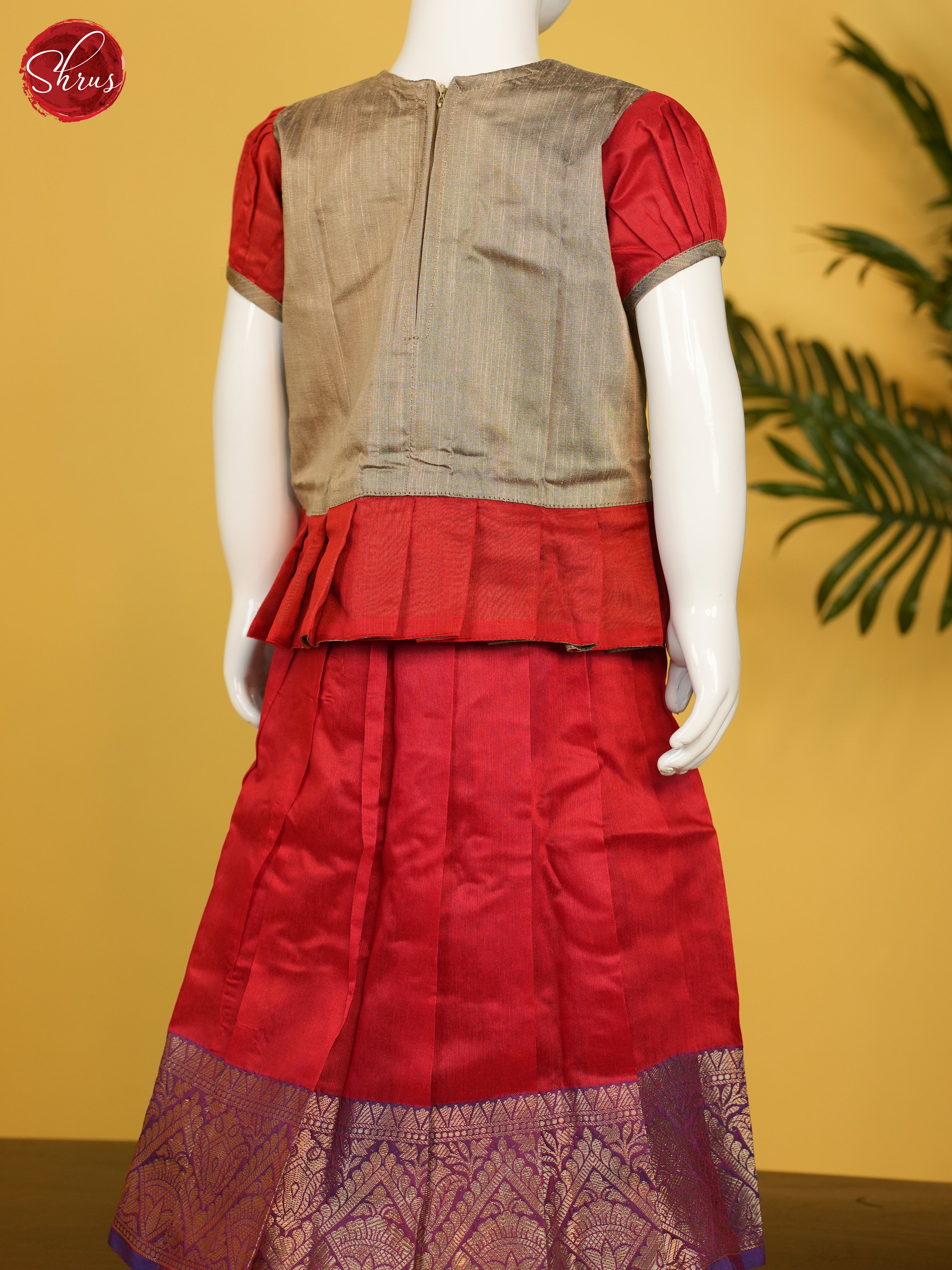 Beige & Red- Readymade Kidswear - Shop on ShrusEternity.com