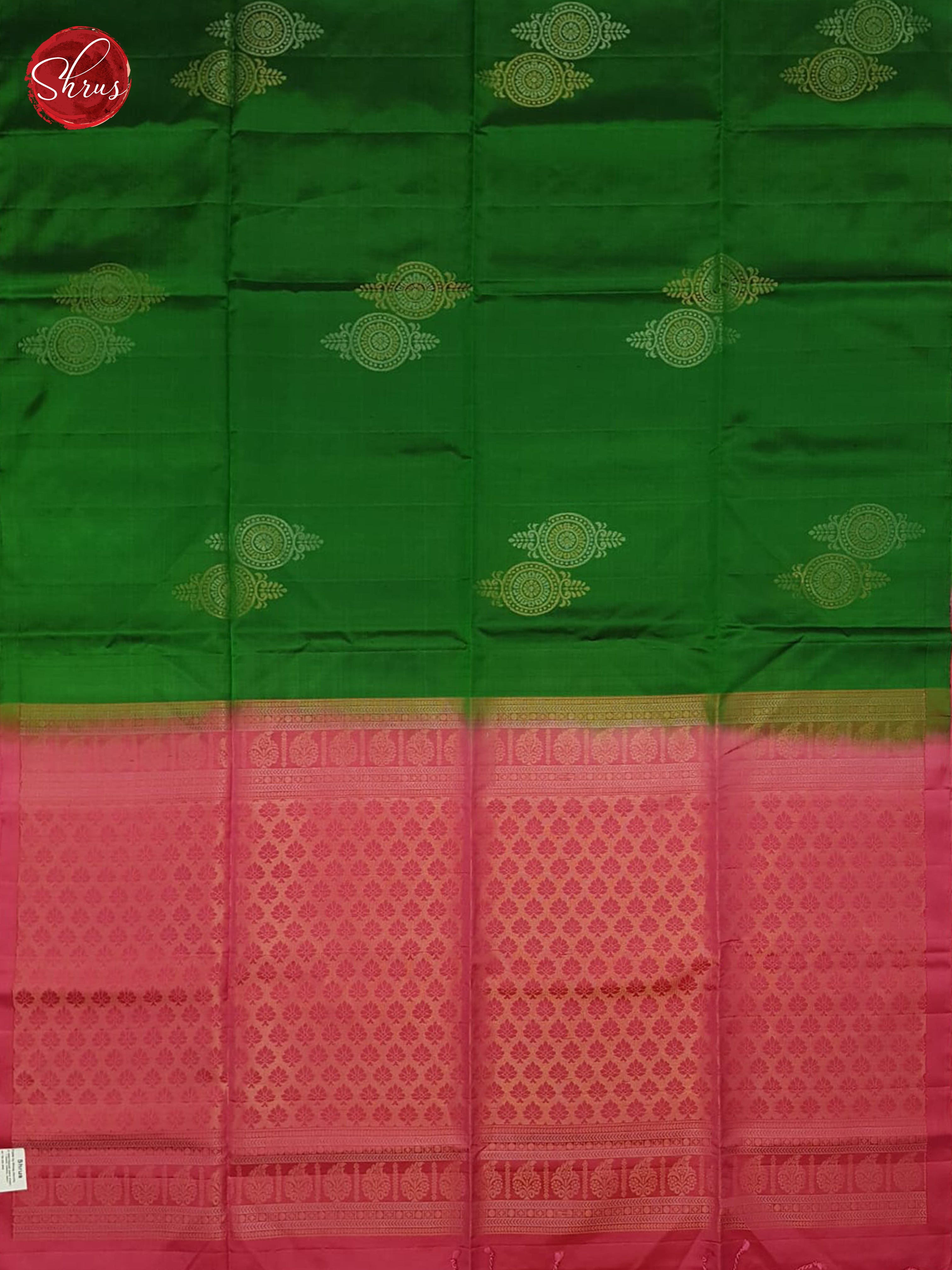 Green And Pink-Soft silk saree - Shop on ShrusEternity.com