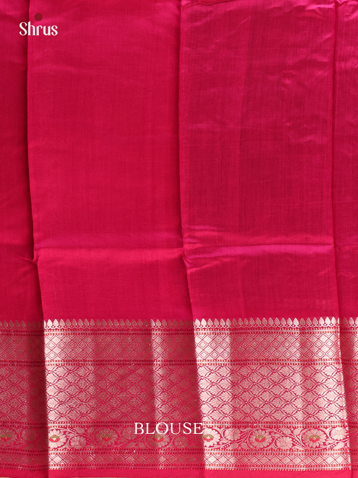 Violet & Red - Tussar Saree