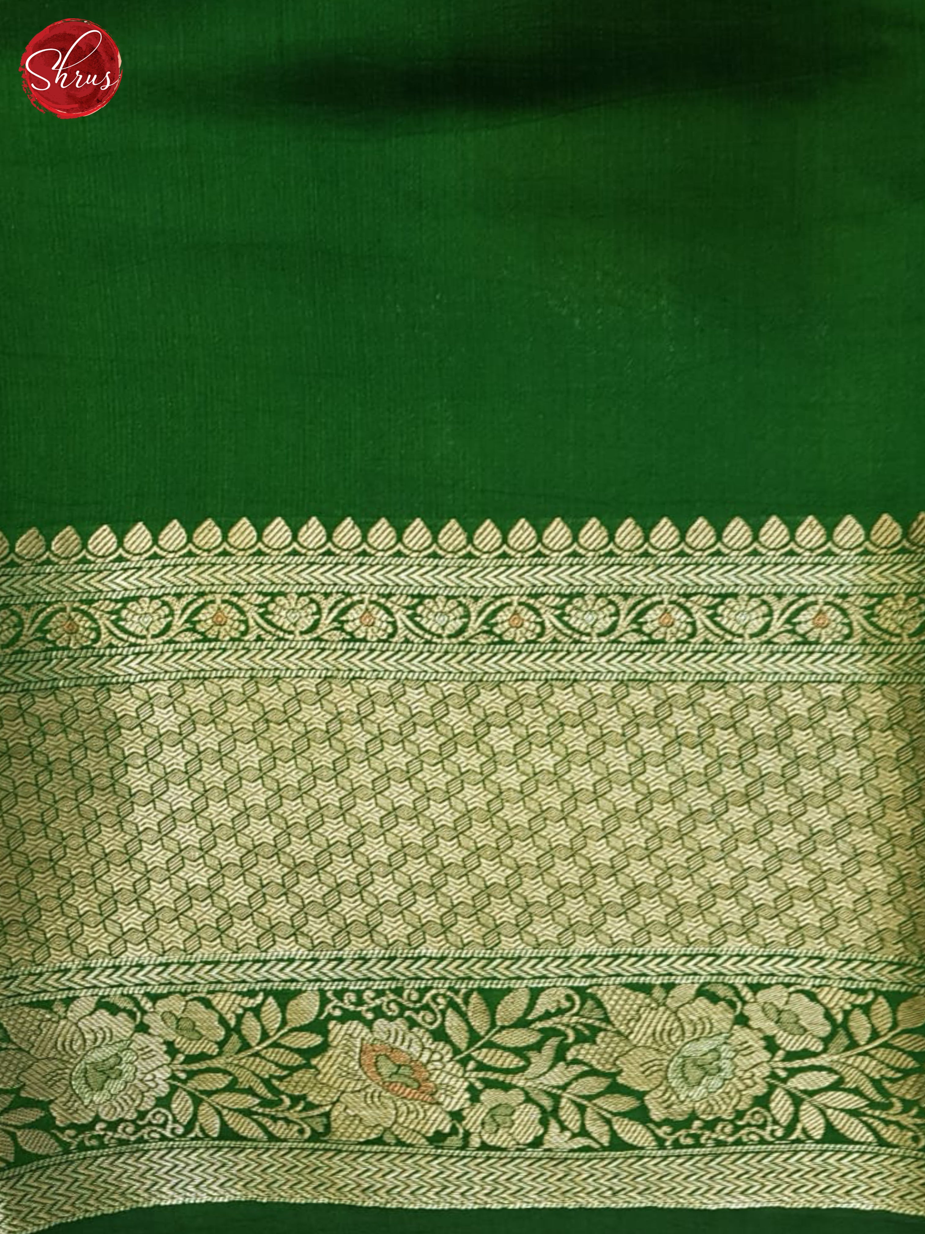 Red And Green- Tussar Saree - Shop on ShrusEternity.com