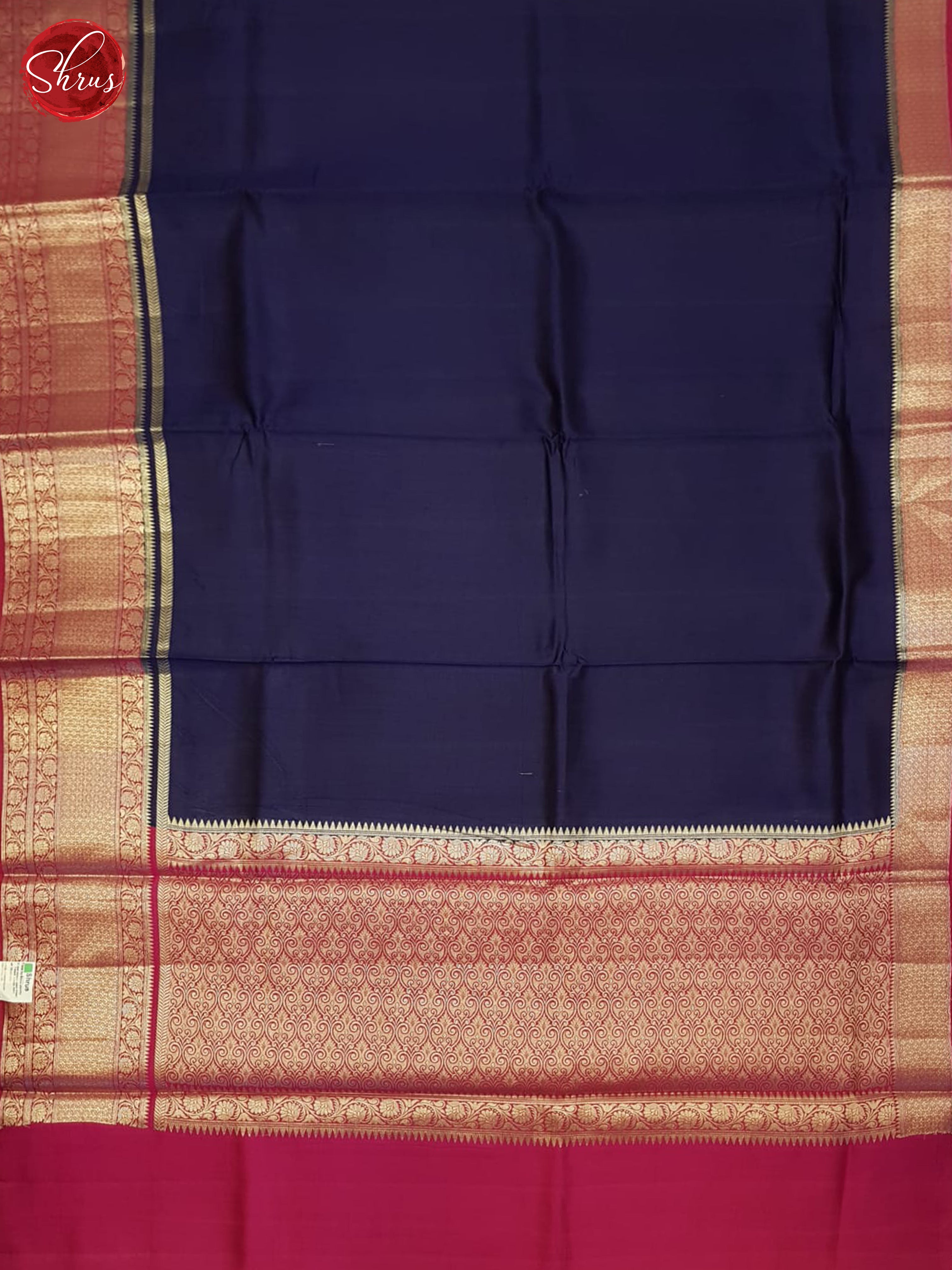 Blue And Pink- tussar Saree - Shop on ShrusEternity.com