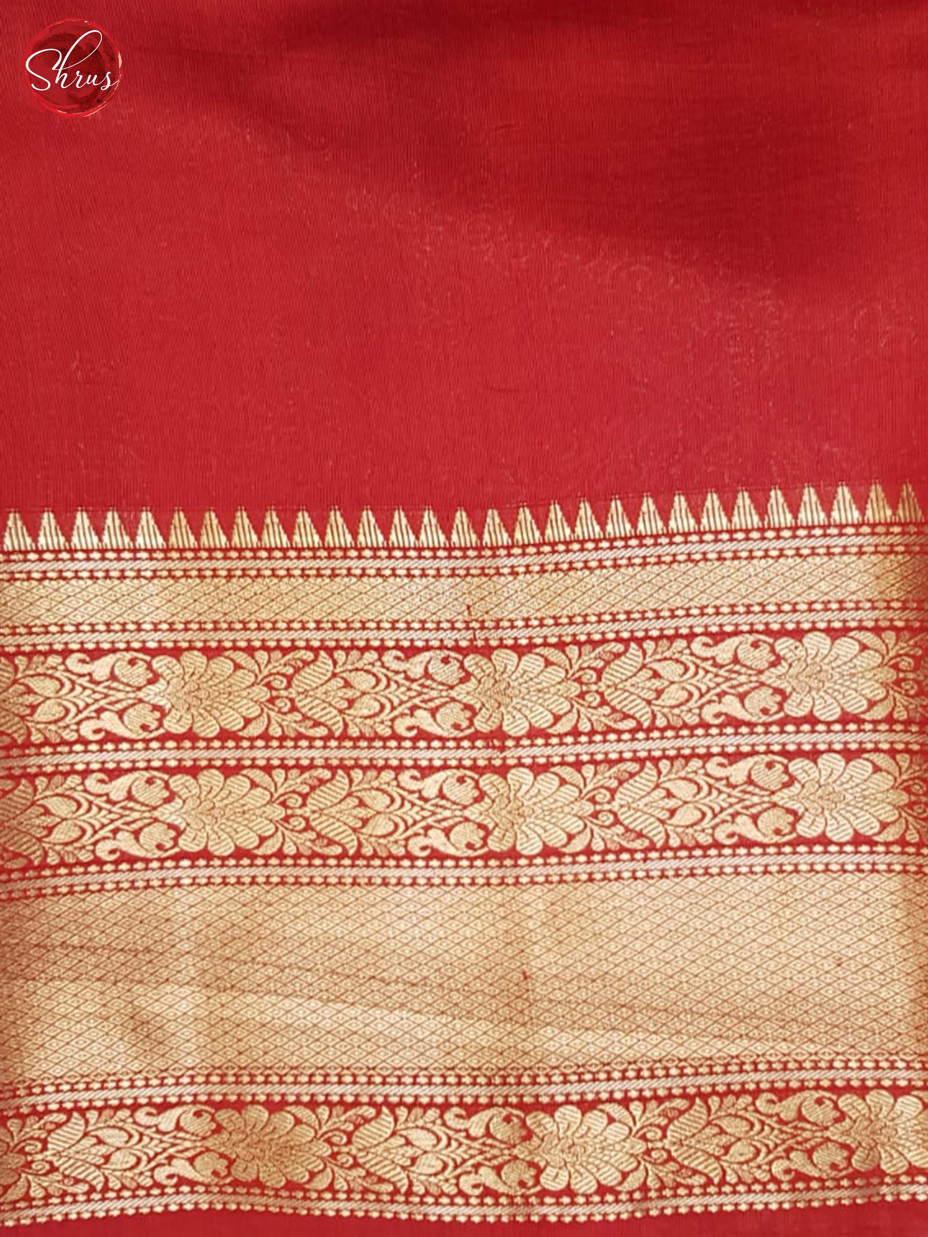 Green And Red- Tussar Saree - Shop on ShrusEternity.com