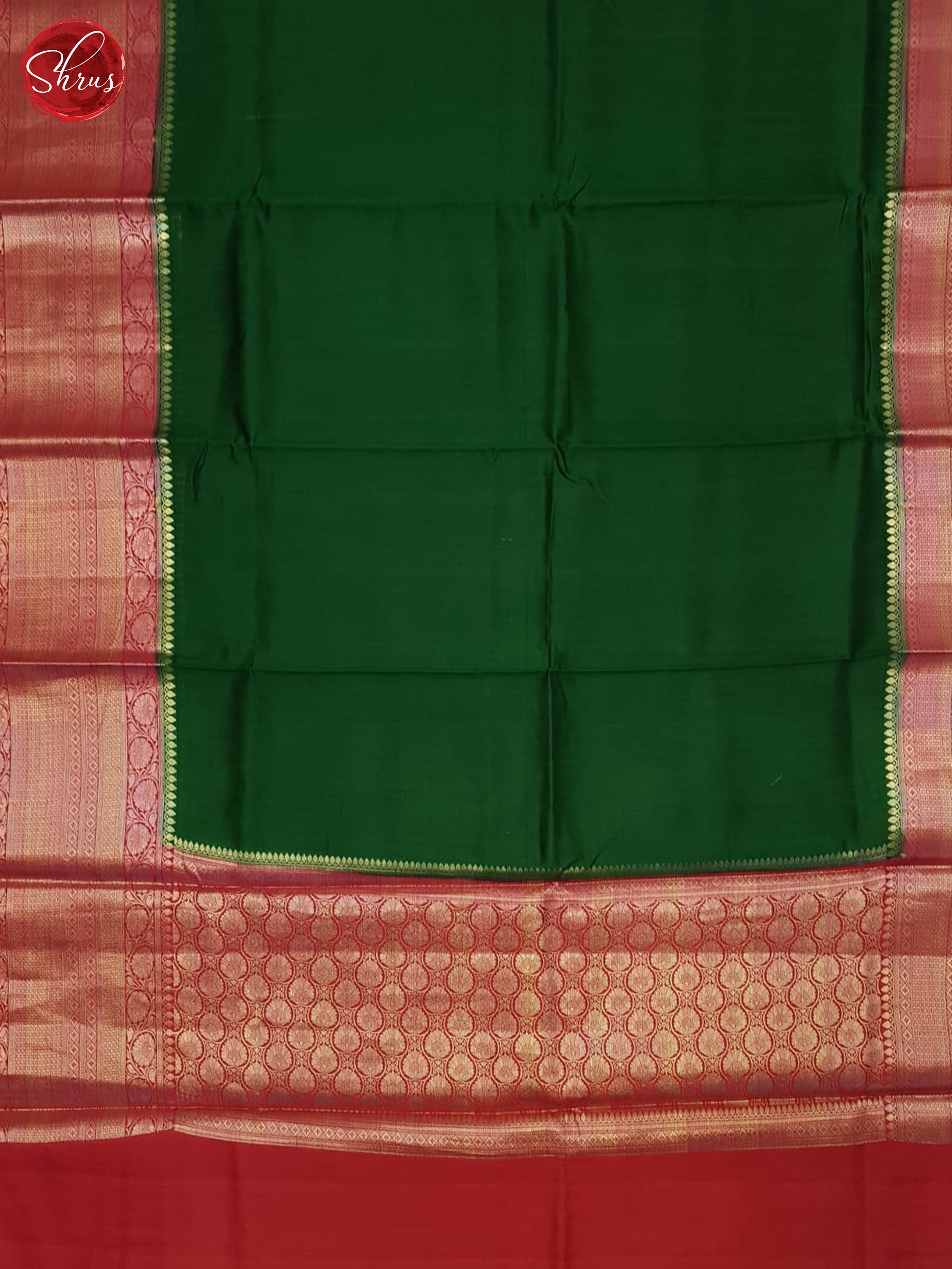 Green & Red - Tussar Saree - Shop on ShrusEternity.com