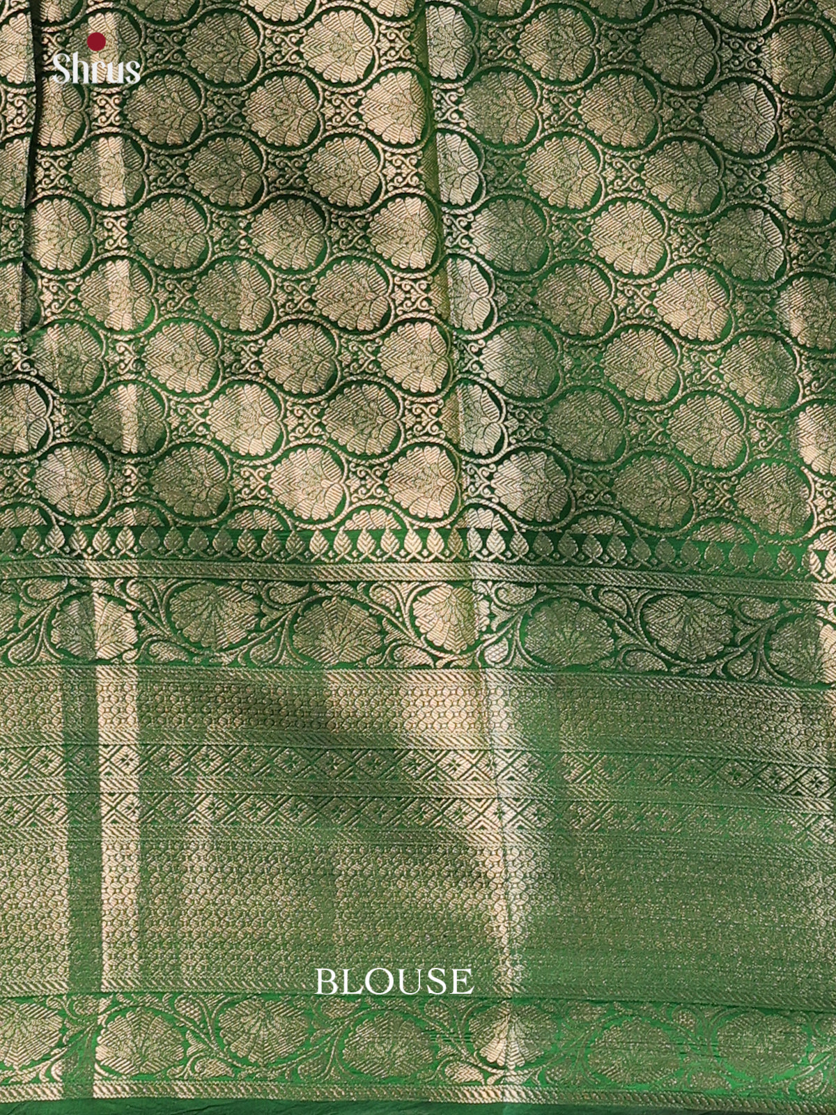 Red & Green  - Tussar Saree