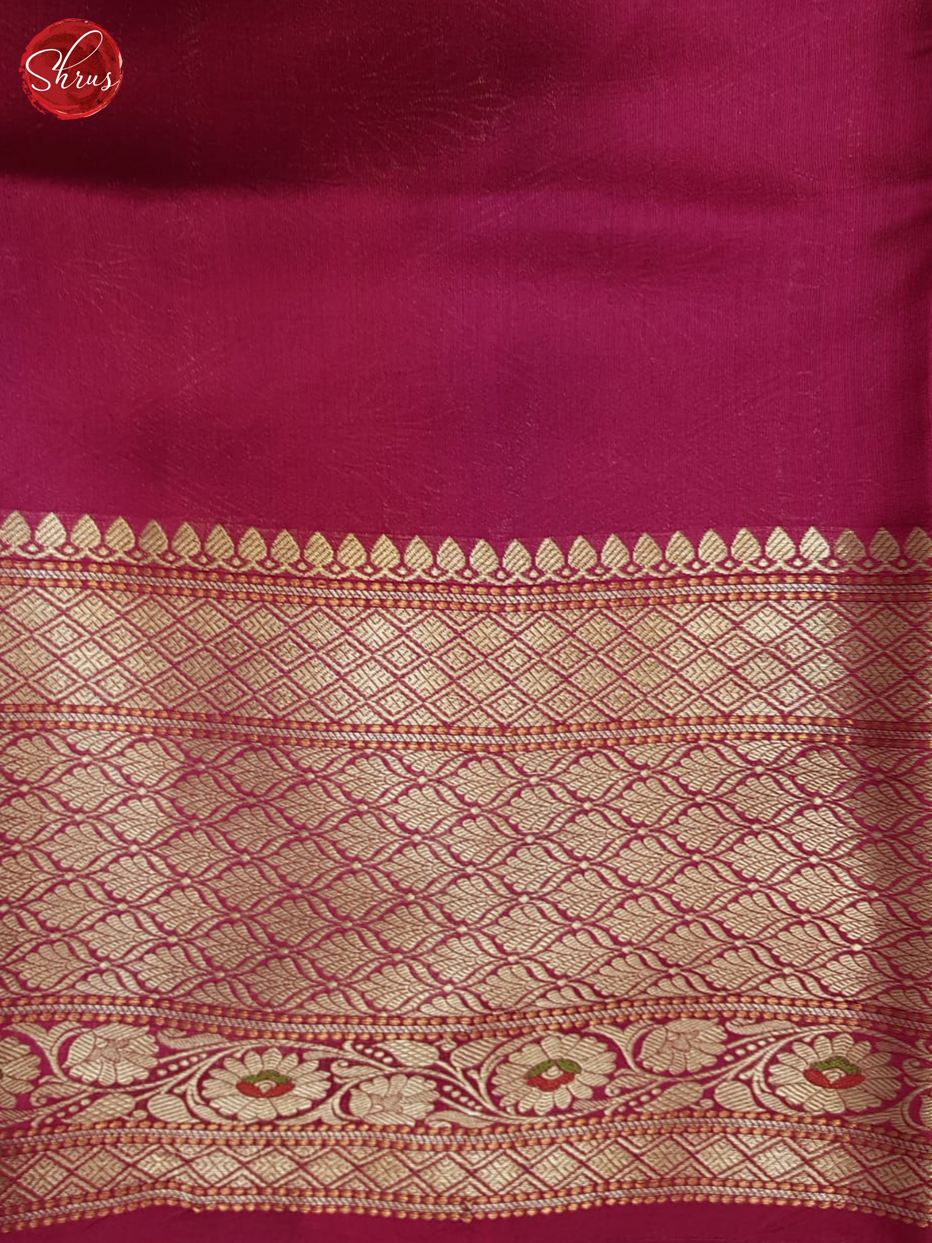 Blue  &  Pink  - Tussar Saree - Shop on ShrusEternity.com