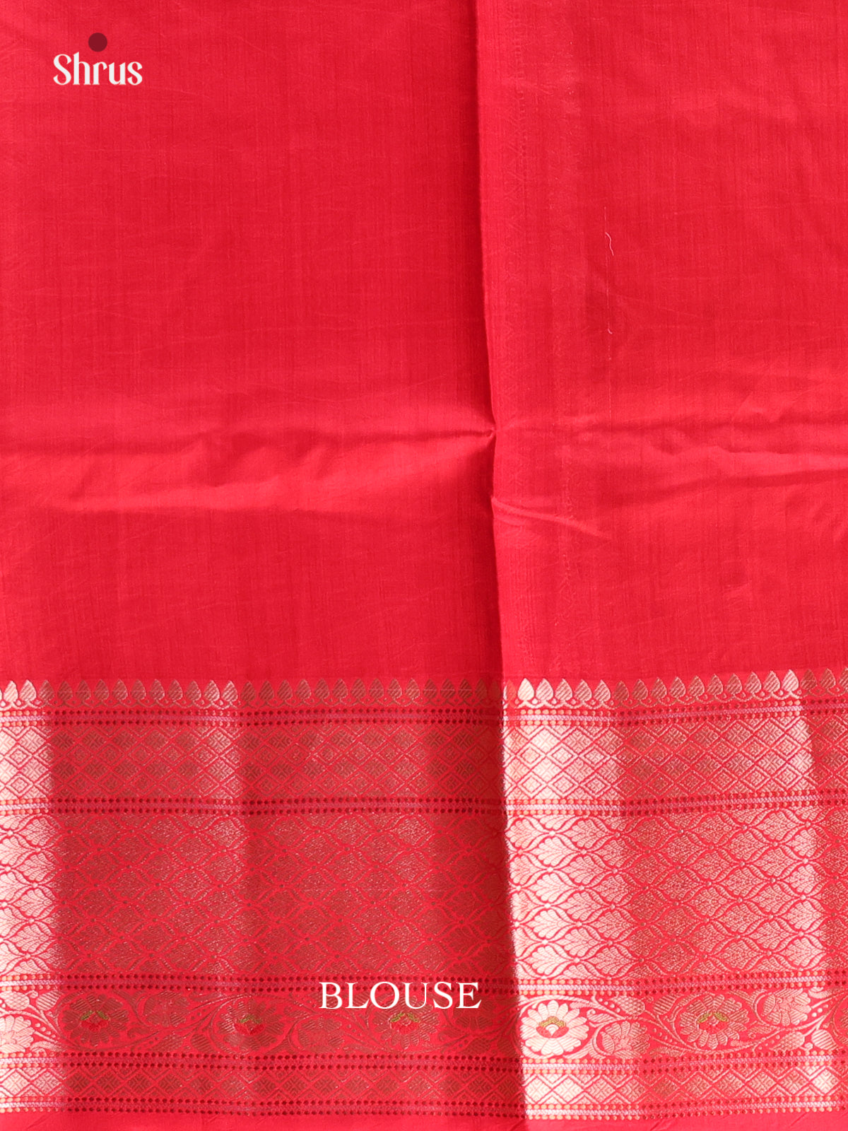 Mustard & Red - Tussar Saree