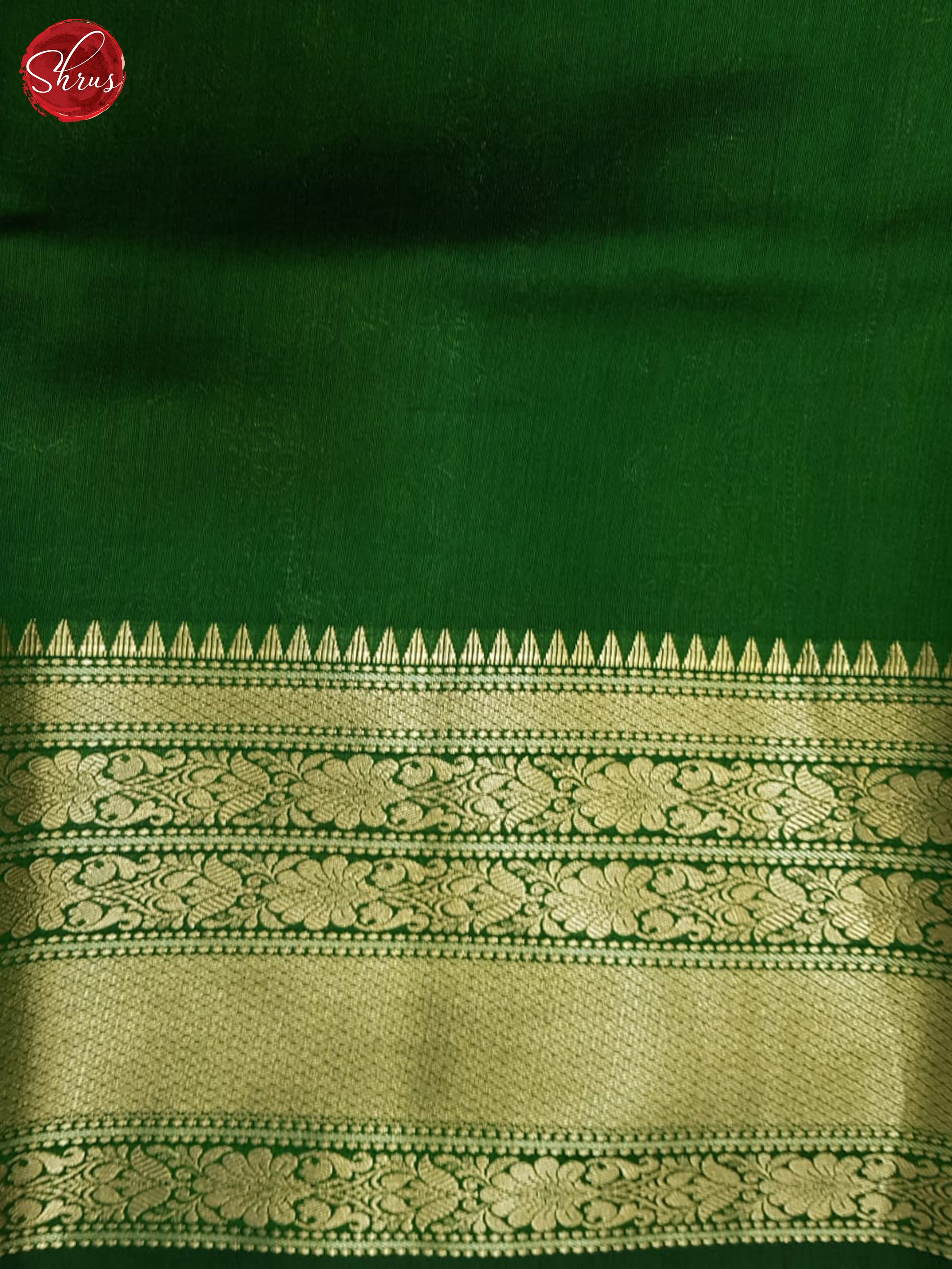 Red & Green - Tussar Saree - Shop on ShrusEternity.com