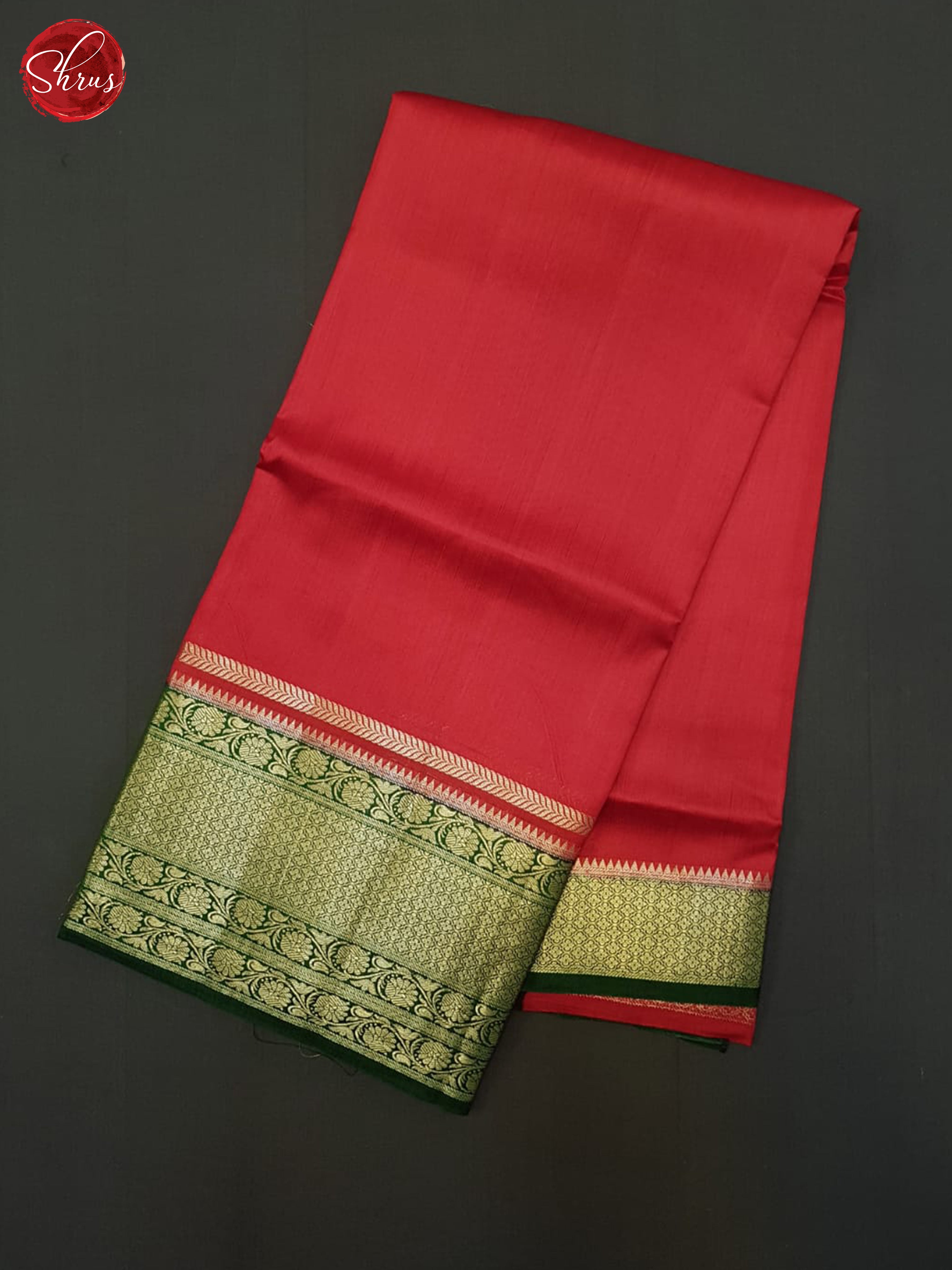 REd & Green - Tussar Saree - Shop on ShrusEternity.com