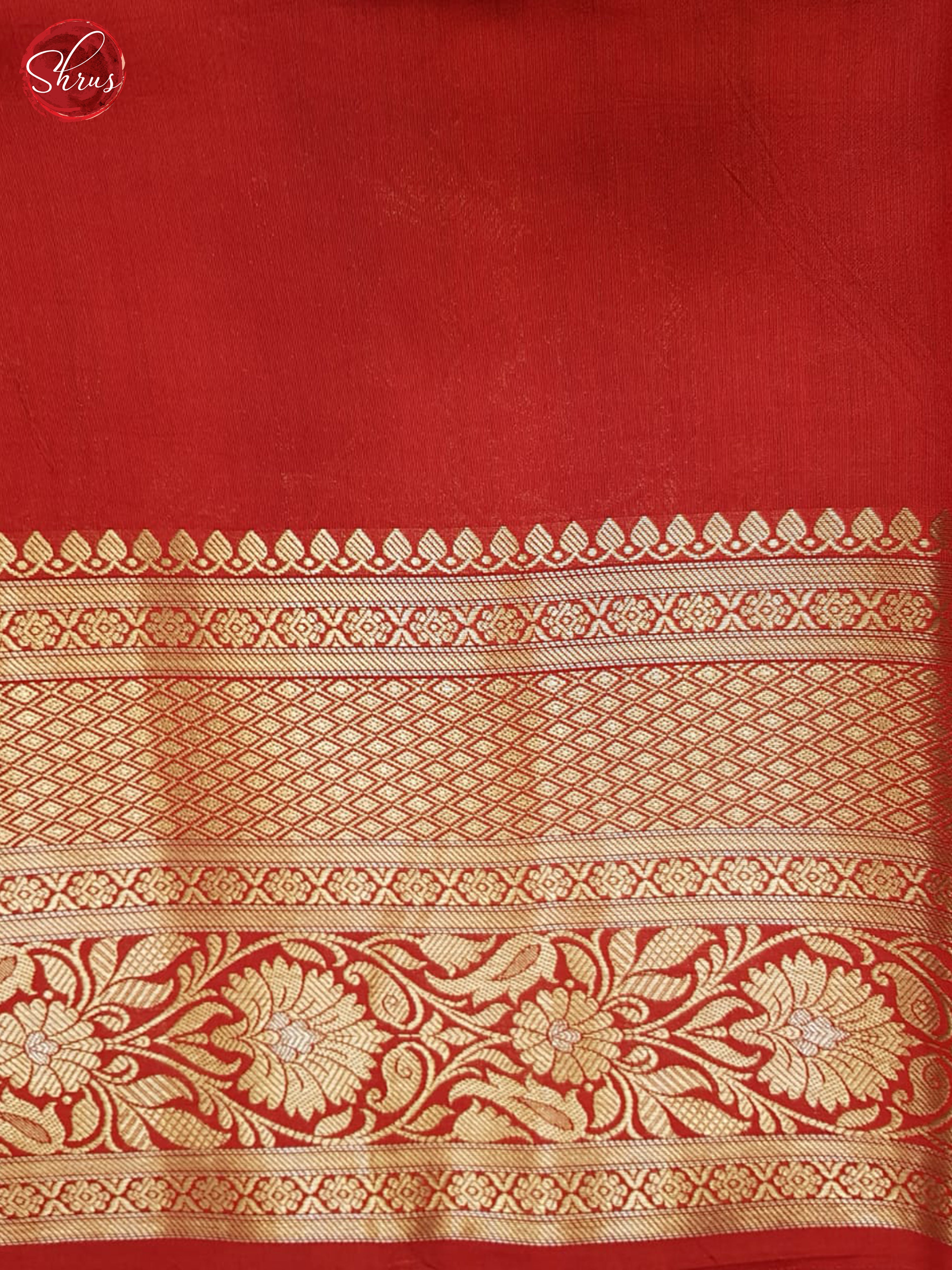 Peacock Blue & Red  - Tussar Saree - Shop on ShrusEternity.com