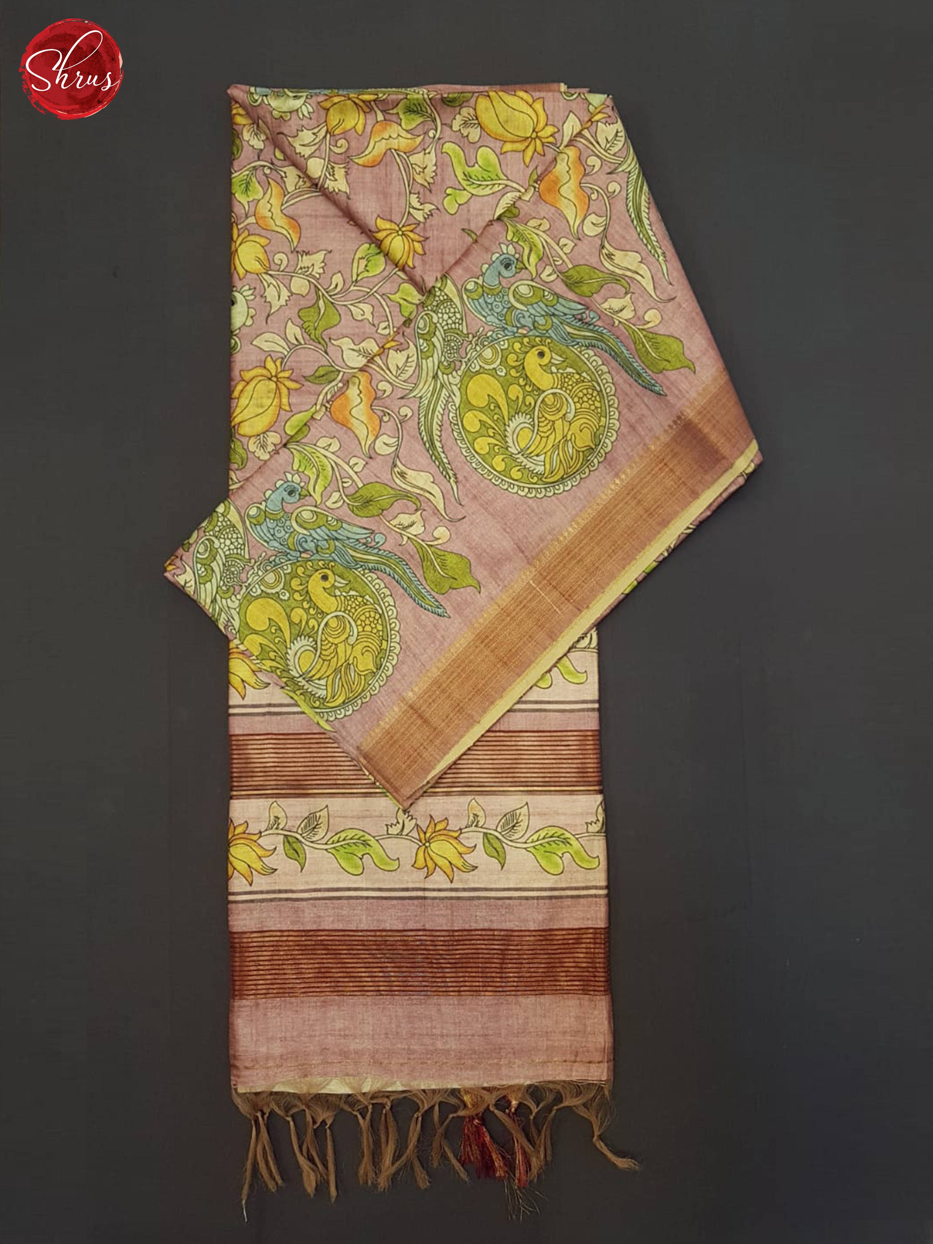 Dusty Onion Pink  - Semi Silkcotton Saree - Shop on ShrusEternity.com