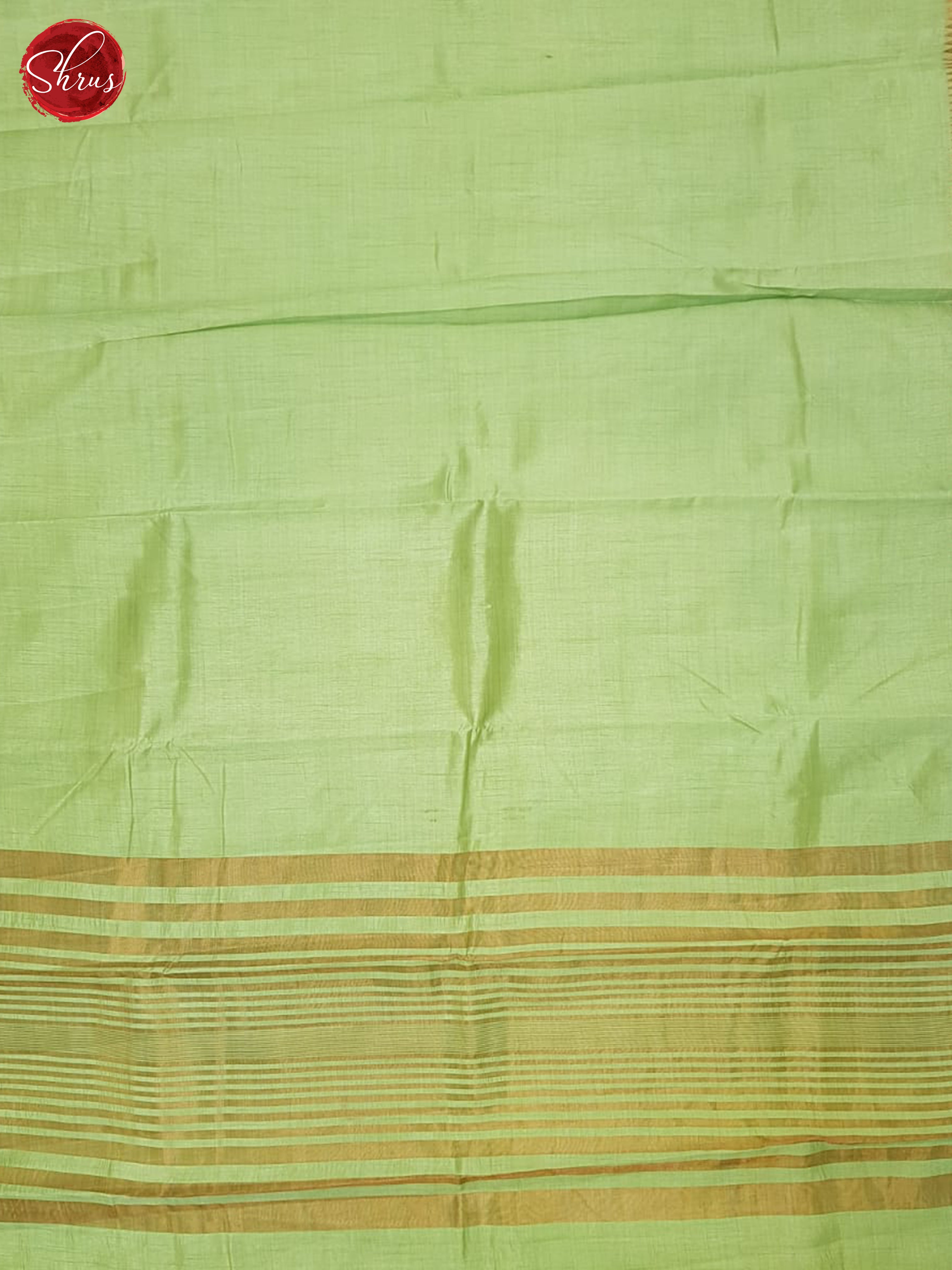 Green(Single Tone) - Semi Dupion Saree - Shop on ShrusEternity.com