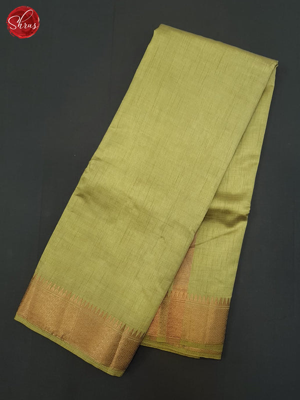 Elachi Green(Single Tone) - Semi Dupion Saree - Shop on ShrusEternity.com