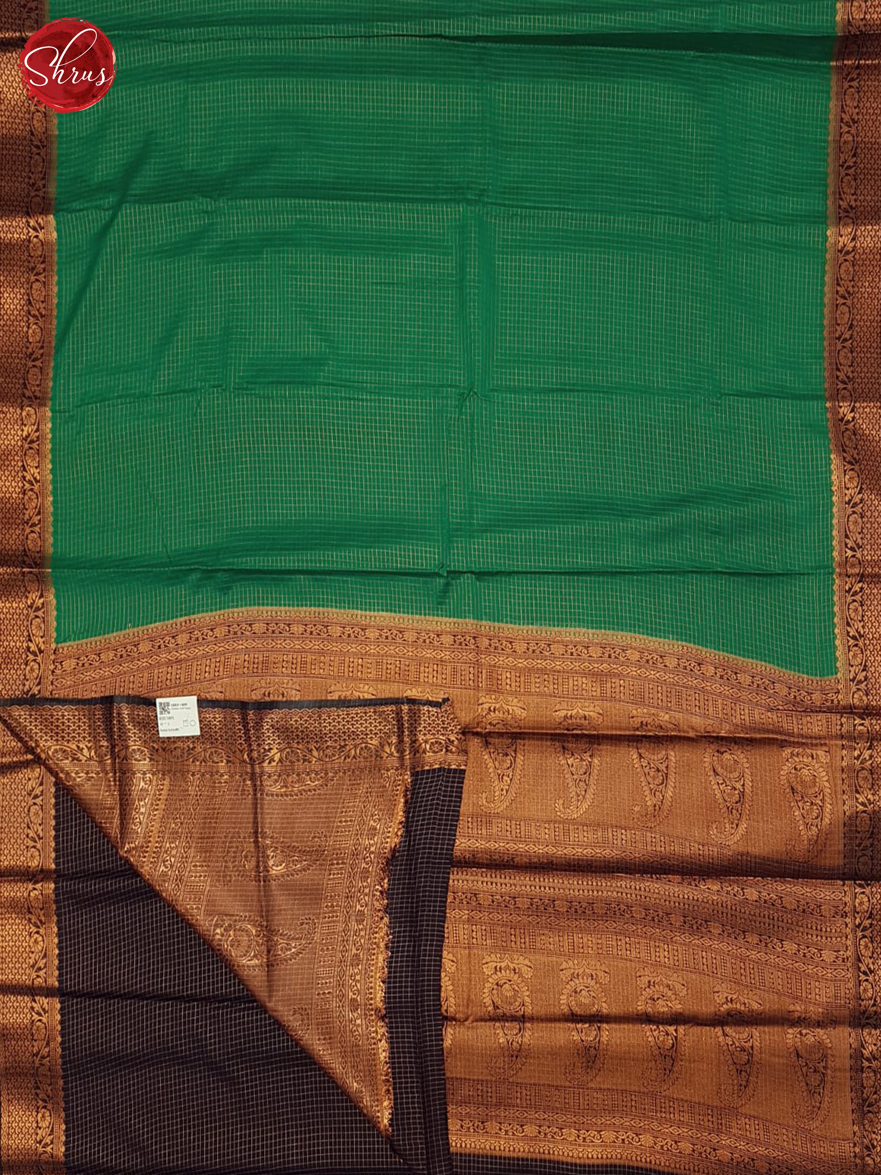 Green & Blue - Semi Softsilk Saree - Shop on ShrusEternity.com