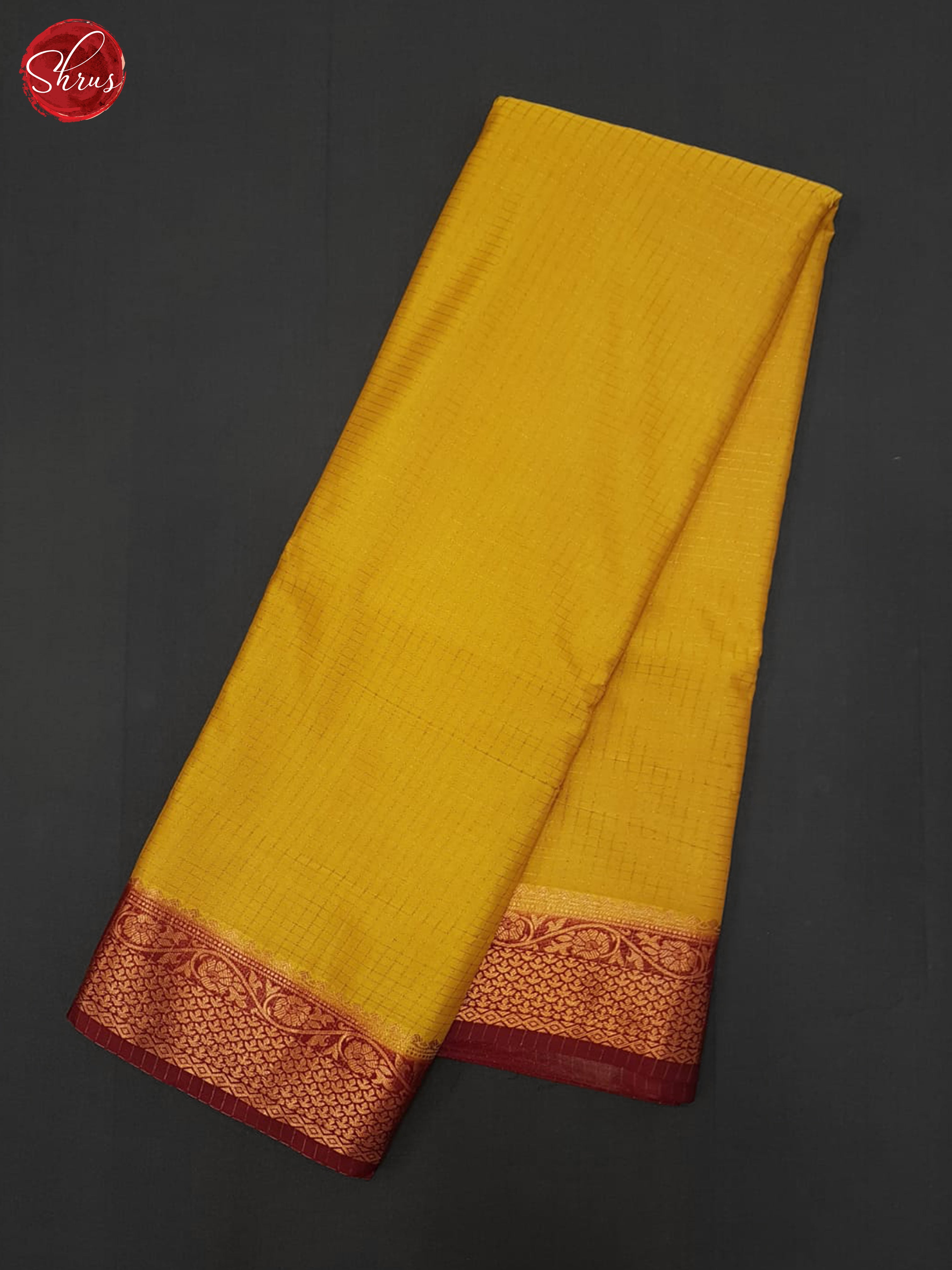 Mustard & Brown- Semi Softsilk Saree - Shop on ShrusEternity.com