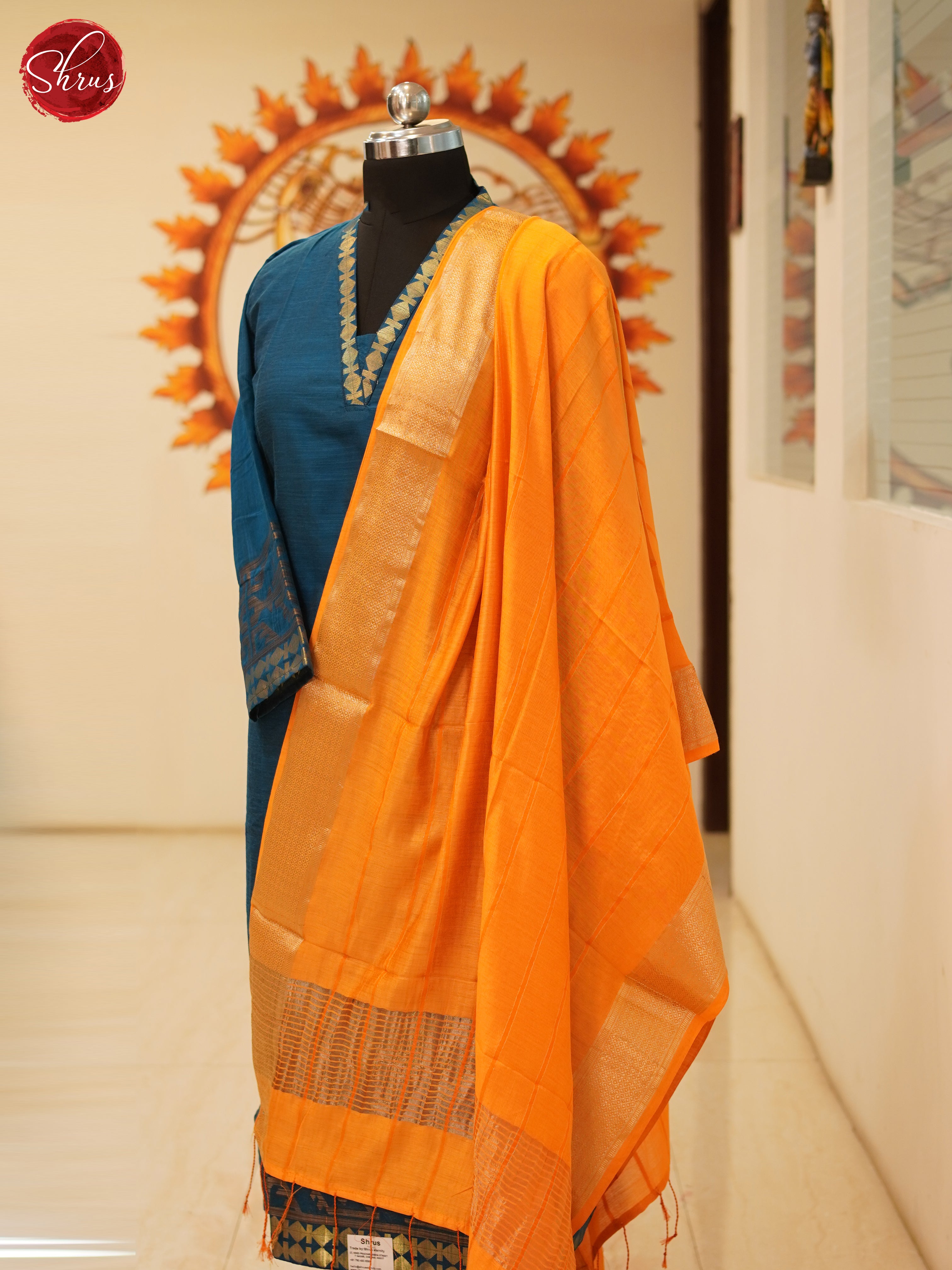 Orange- Dupatta - Shop on ShrusEternity.com