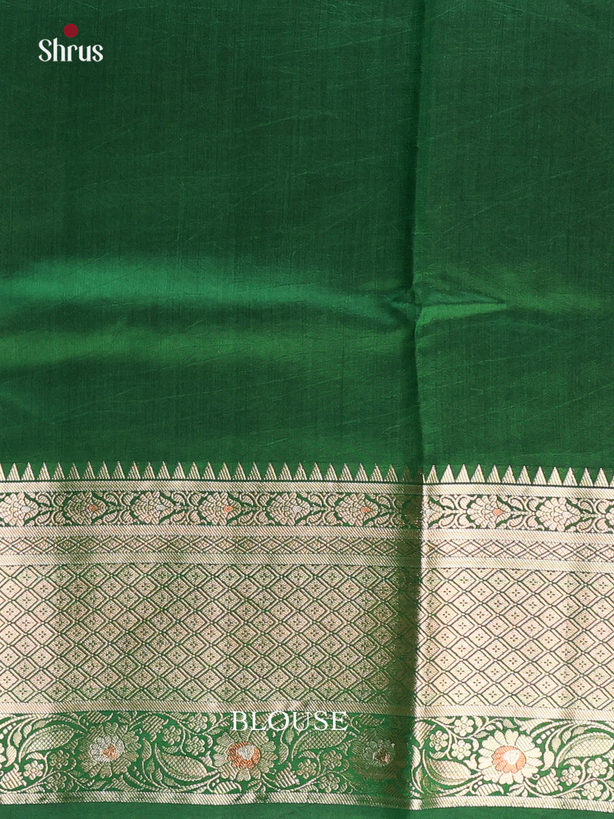 Majenta & Green - Tussar Saree