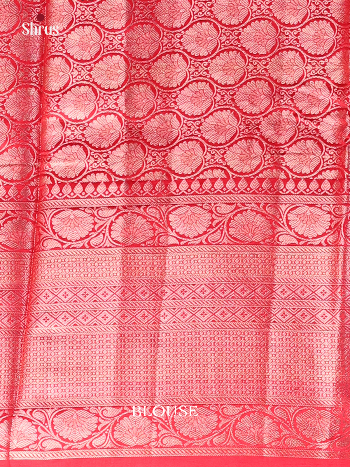 Green &  Red - Tussar Saree