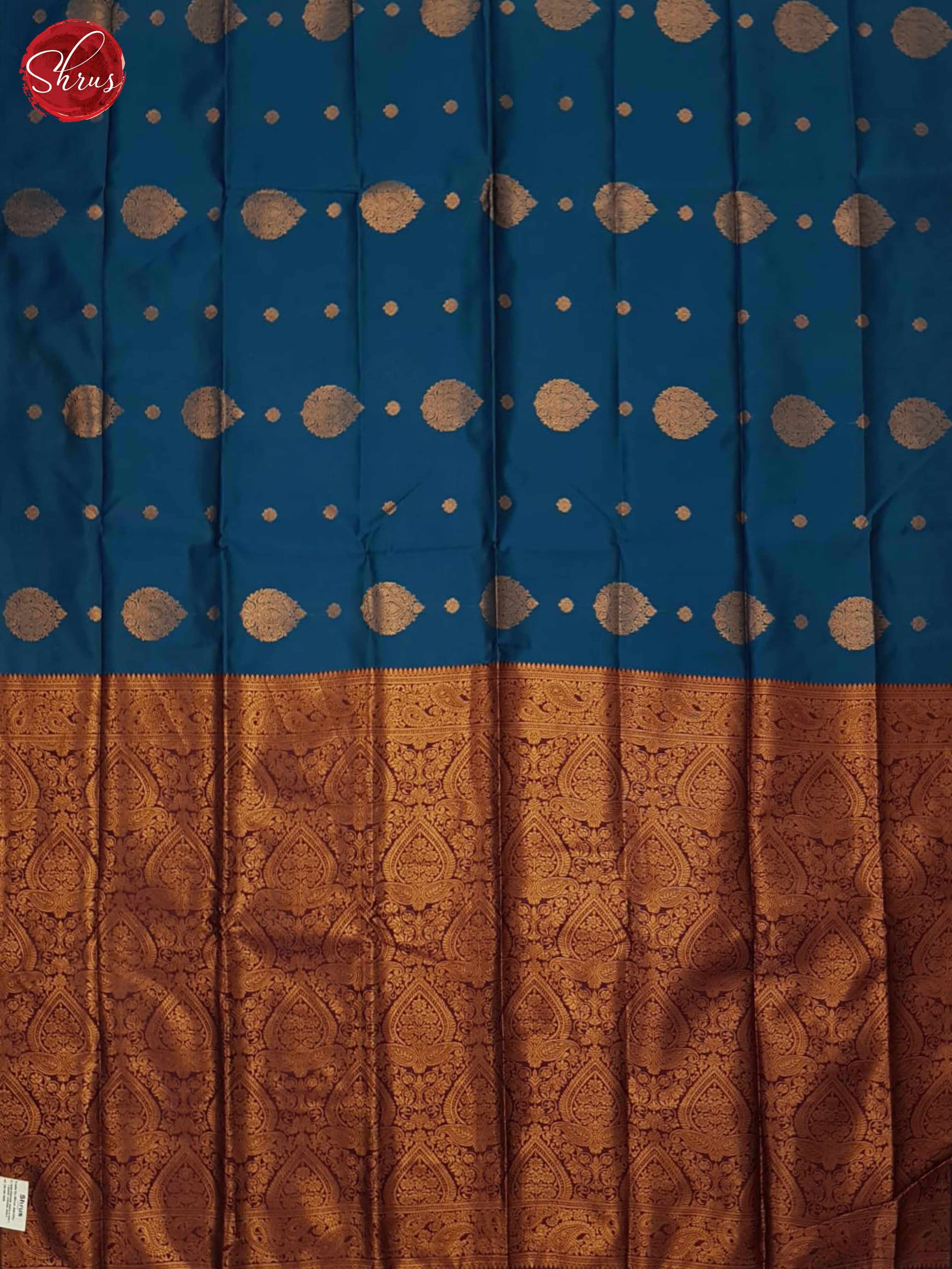 Blue And Purple- Semi Soft silk Saree - Shop on ShrusEternity.com