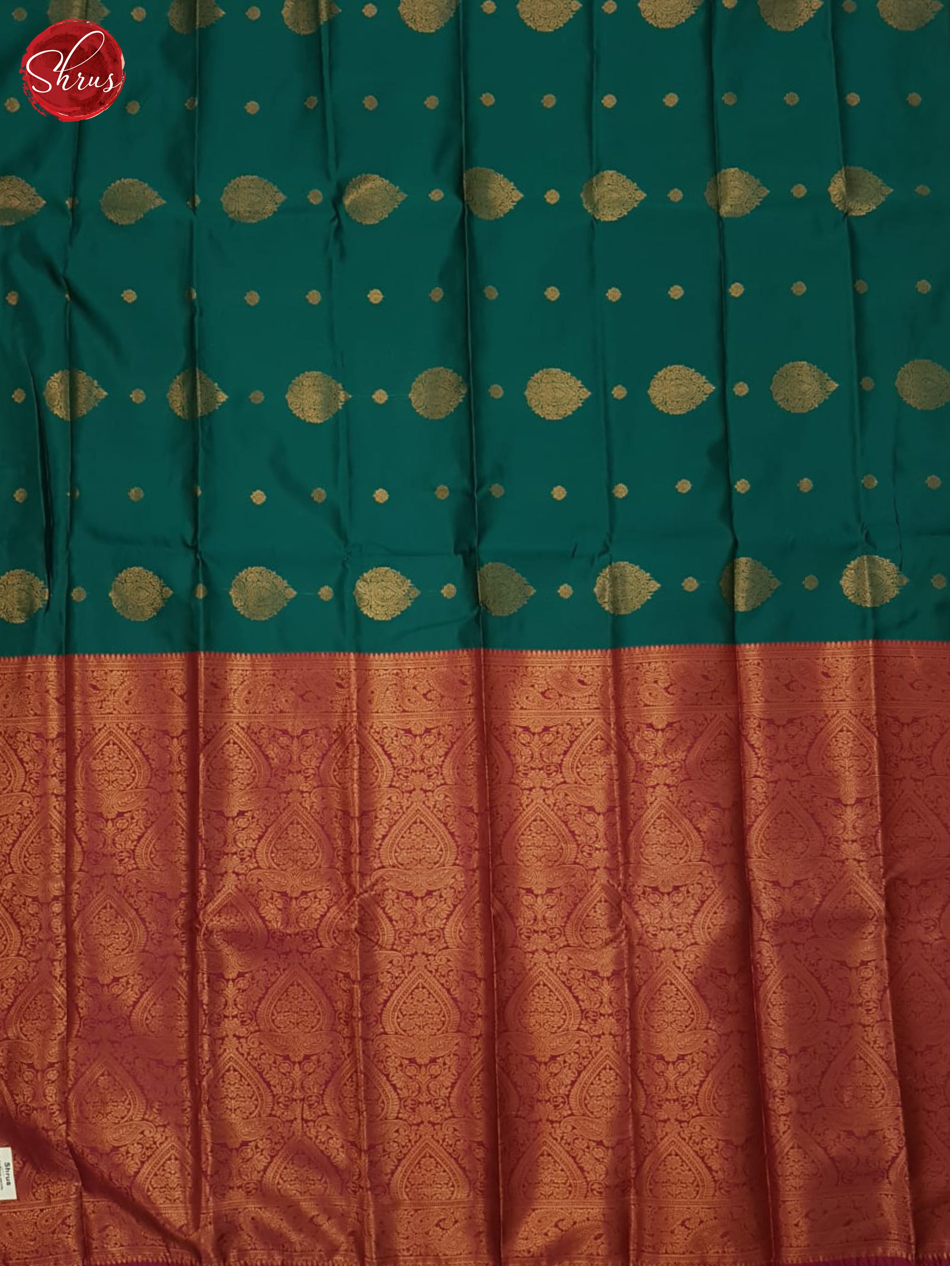 Green And Pink- Semi Soft Silk Saree - Shop on ShrusEternity.com