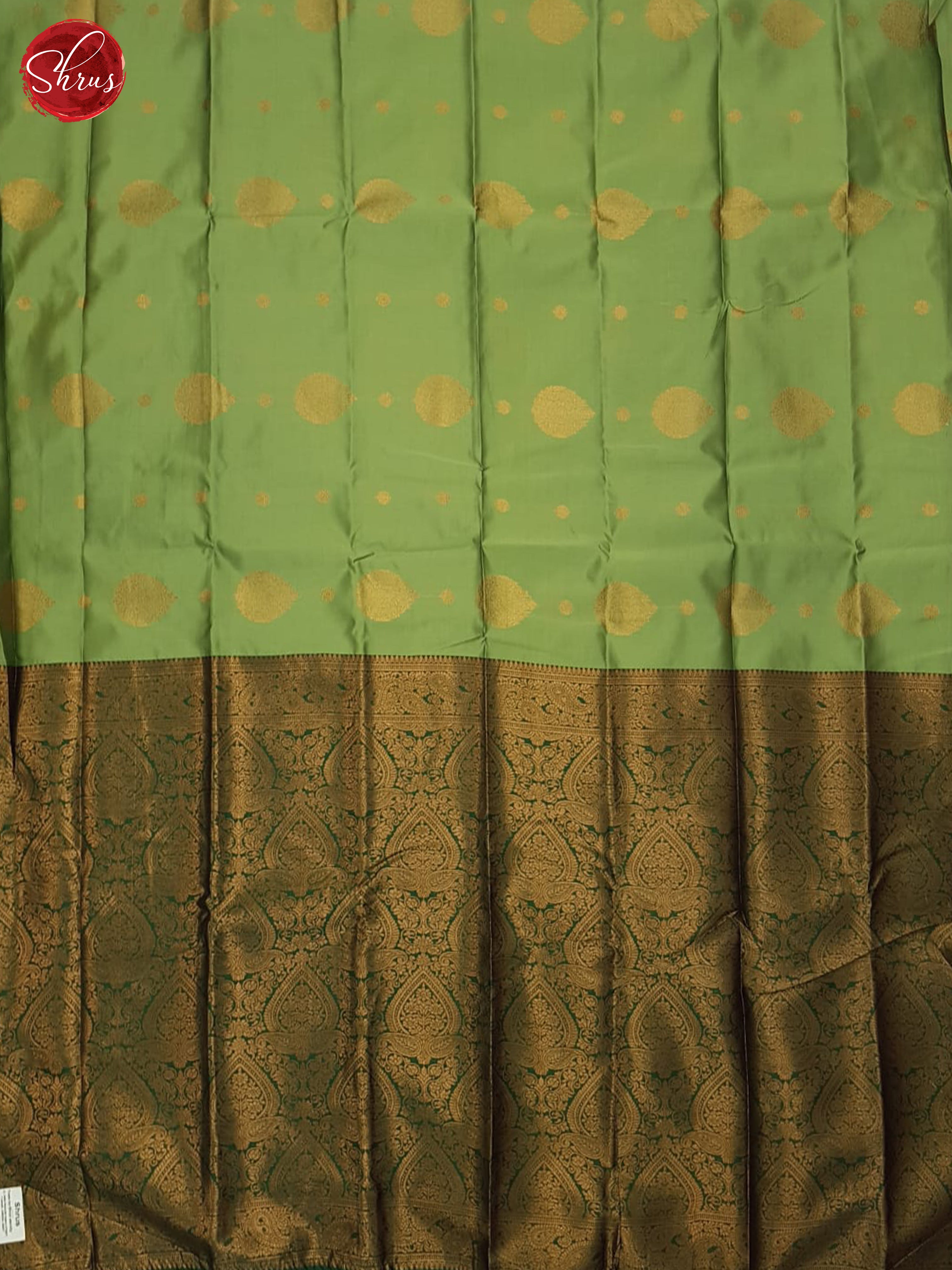 Pista Green & Green - Semi Softsilk Saree - Shop on ShrusEternity.com