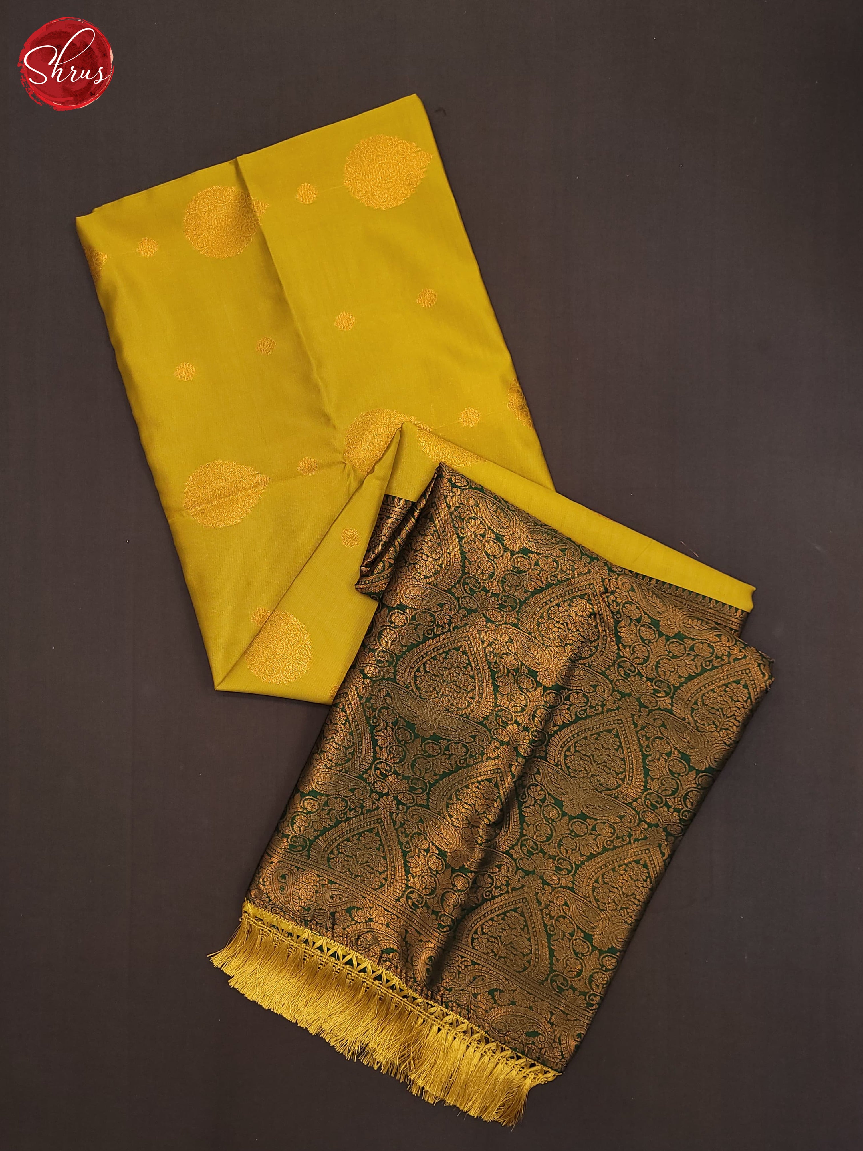 Green and Bottle green - Semi Soft Silk saree - Shop on ShrusEternity.com