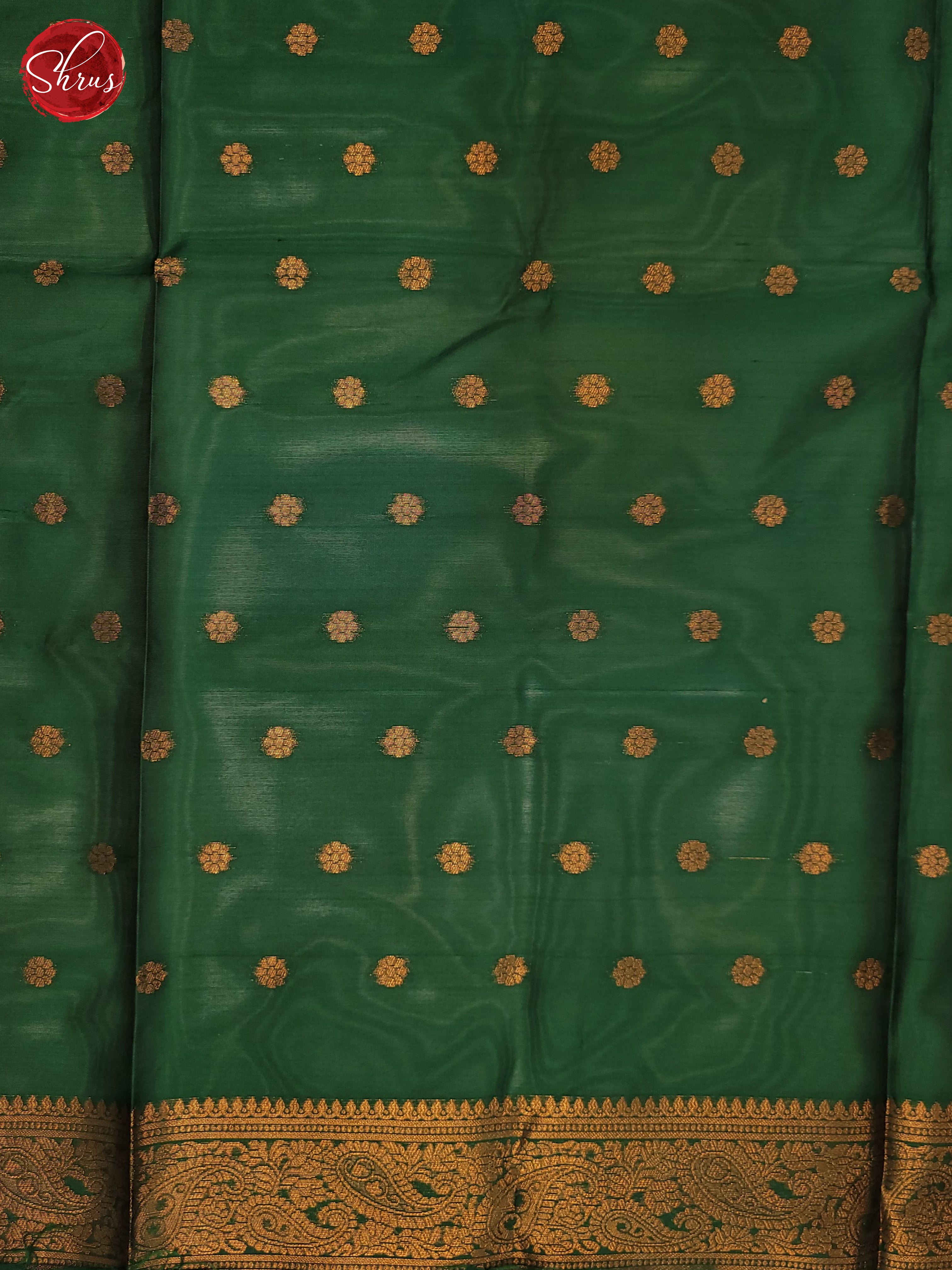 Green and Bottle green - Semi Soft Silk saree - Shop on ShrusEternity.com