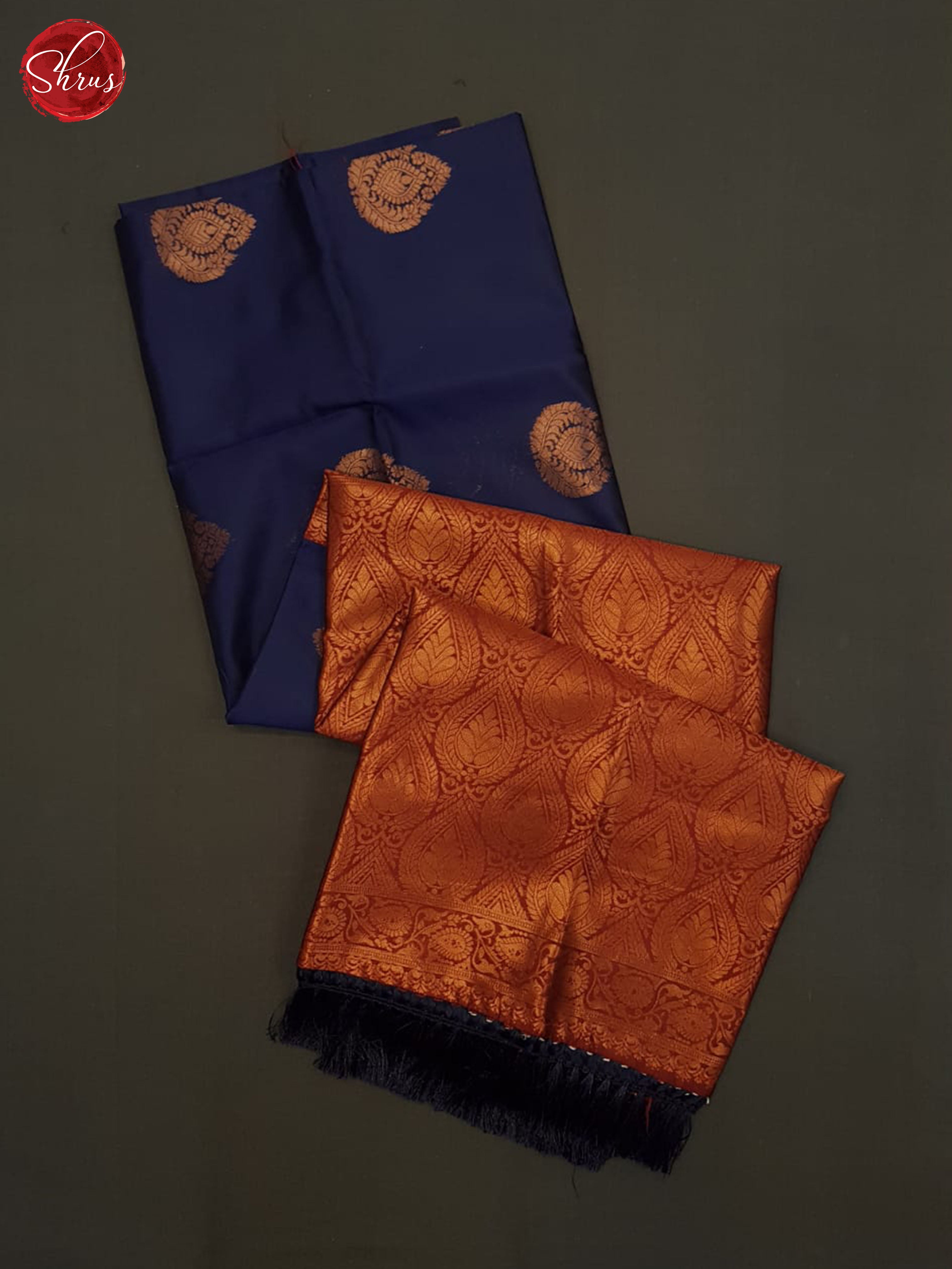 Blue And Araku Maroon- Semi soft Silk saree - Shop on ShrusEternity.com