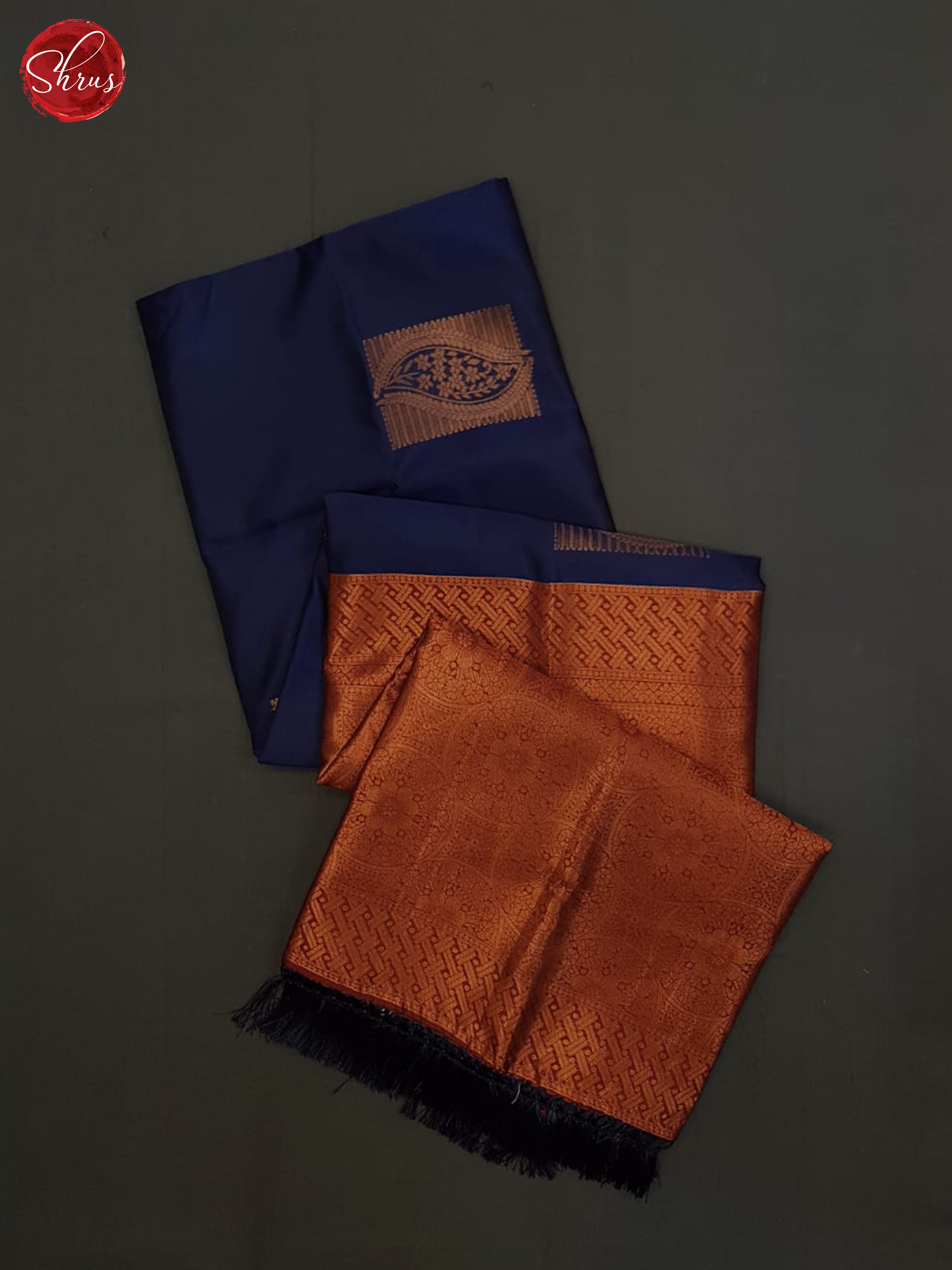 Blue And Araku Maroon-Semi soft silk saree - Shop on ShrusEternity.com