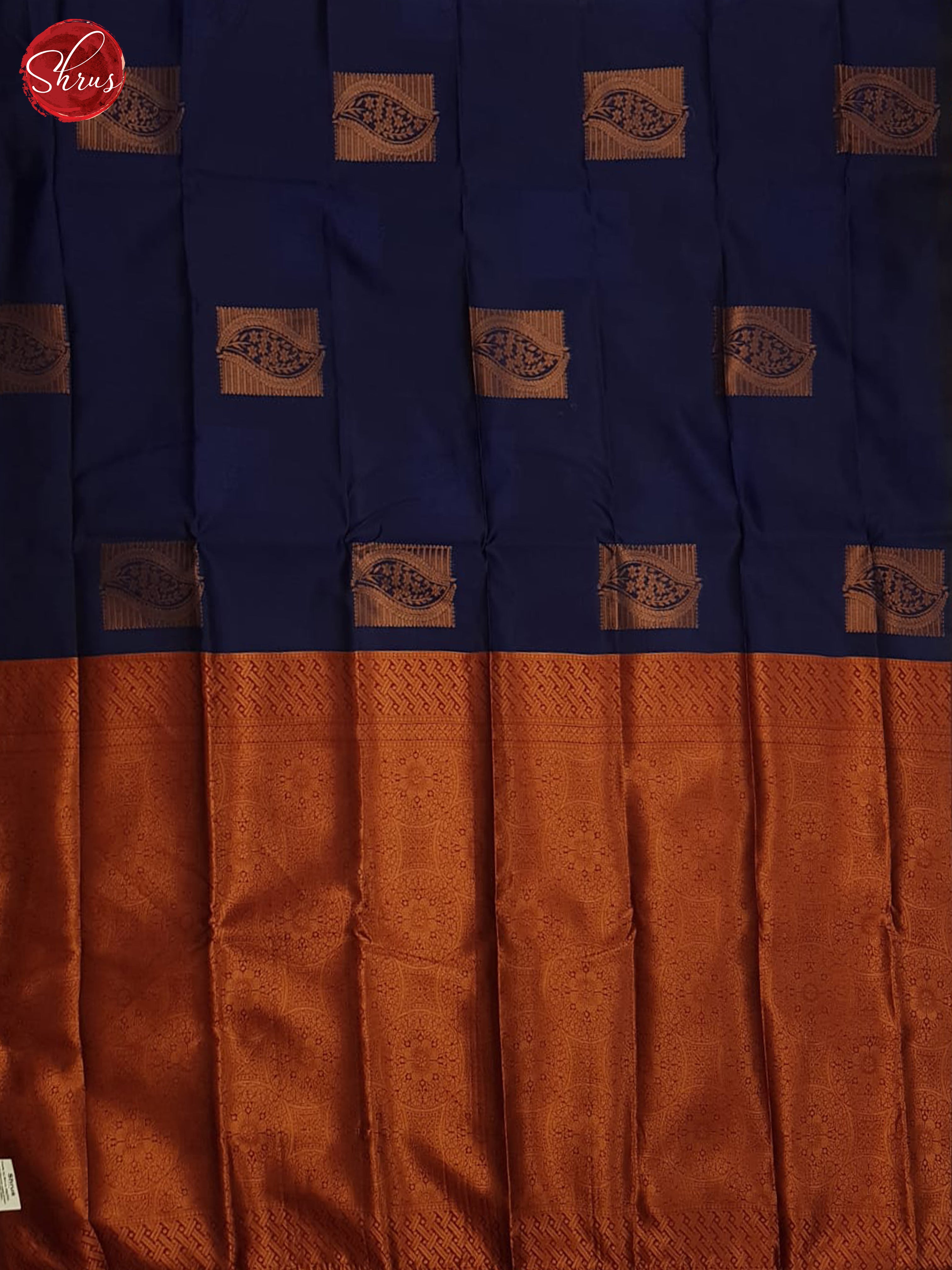 Blue And Araku Maroon-Semi soft silk saree - Shop on ShrusEternity.com