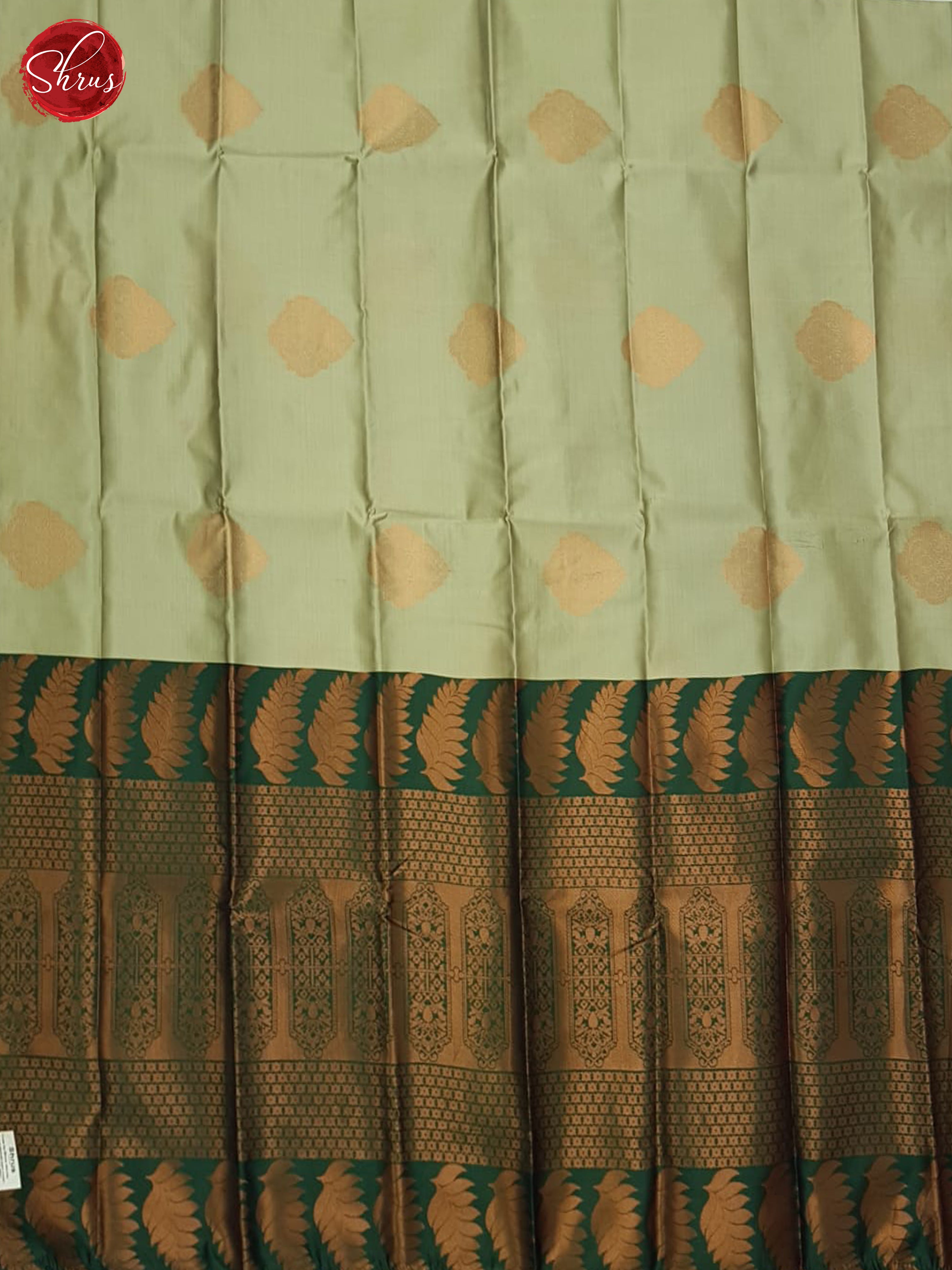 Grey And Green- Semi Soft Silk Saree - Shop on ShrusEternity.com