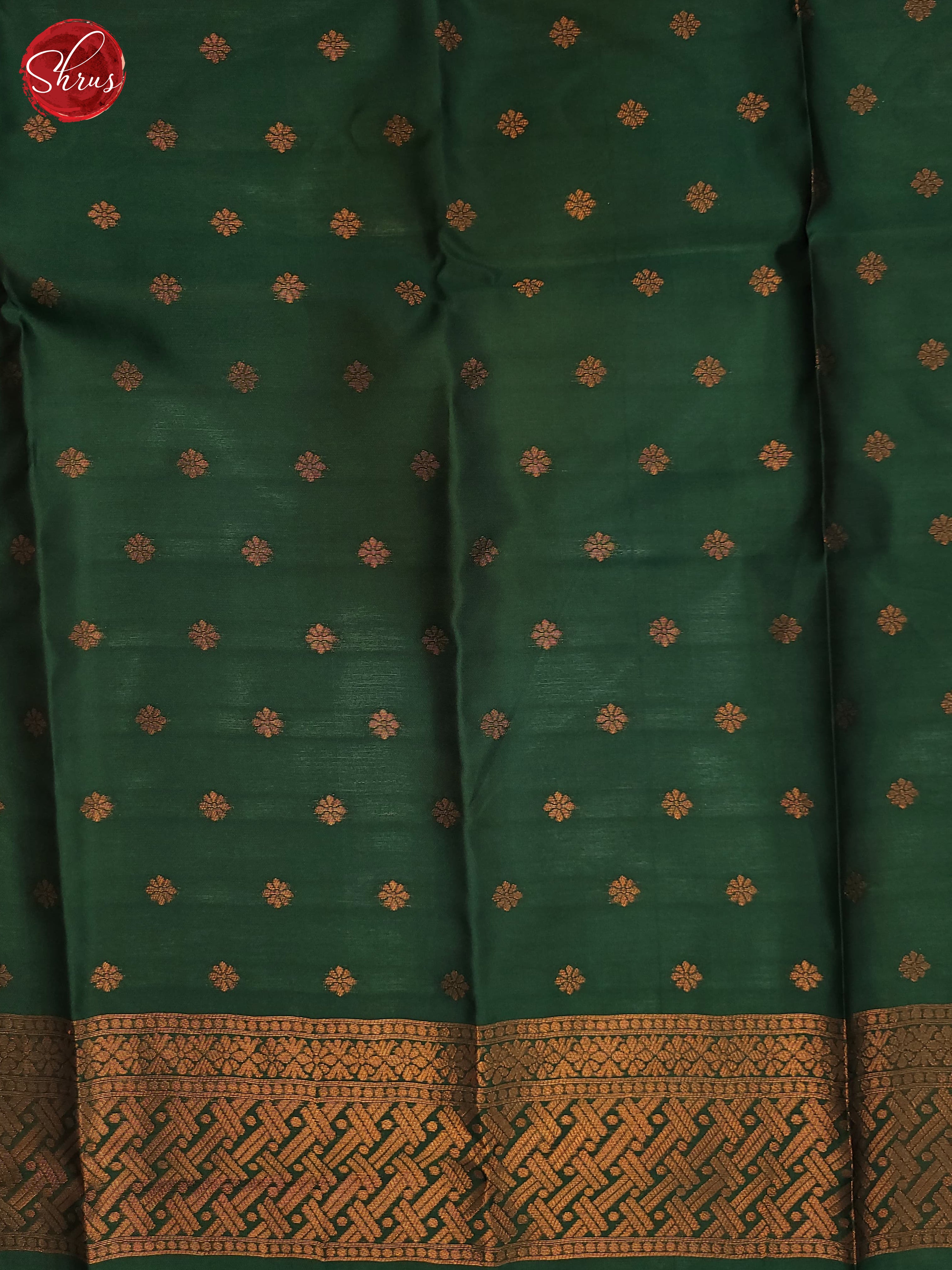 Elachi Green and Bottle green- Semi Soft Silk Saree - Shop on ShrusEternity.com