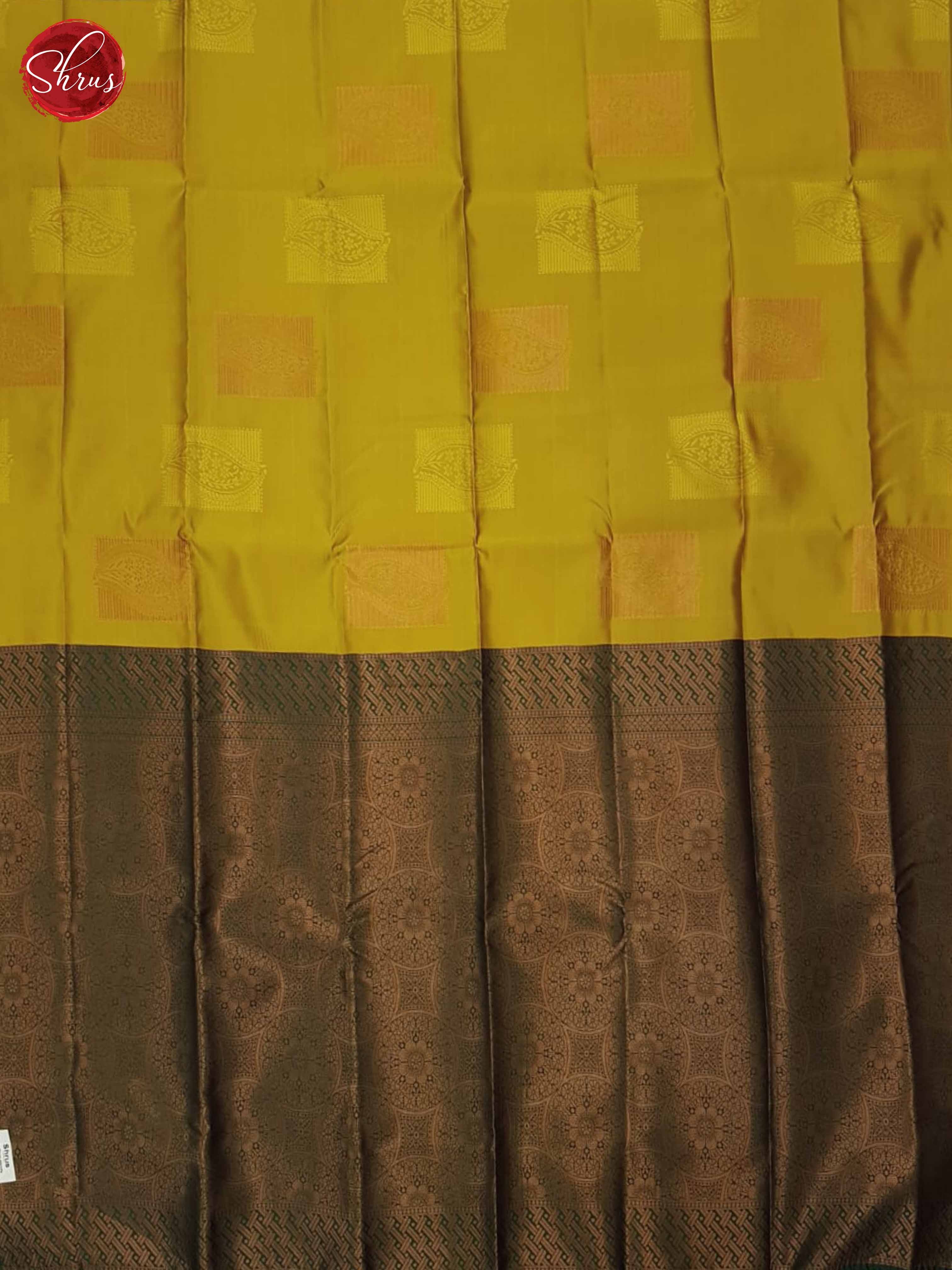 Mustard And Green - Semi Soft Silk Saree - Shop on ShrusEternity.com