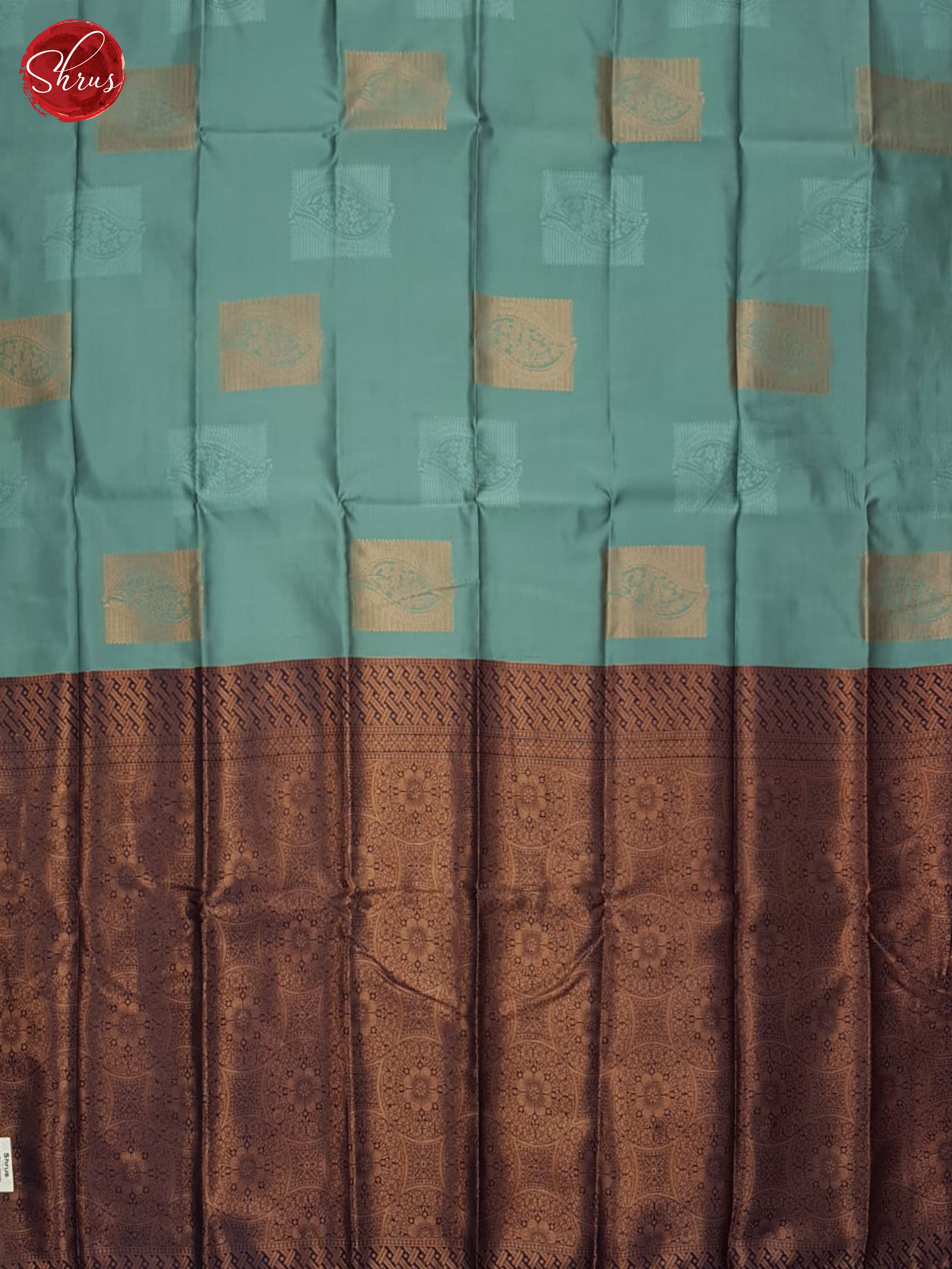 Dusty Blue And Blue- Semi Soft Silk Saree - Shop on ShrusEternity.com