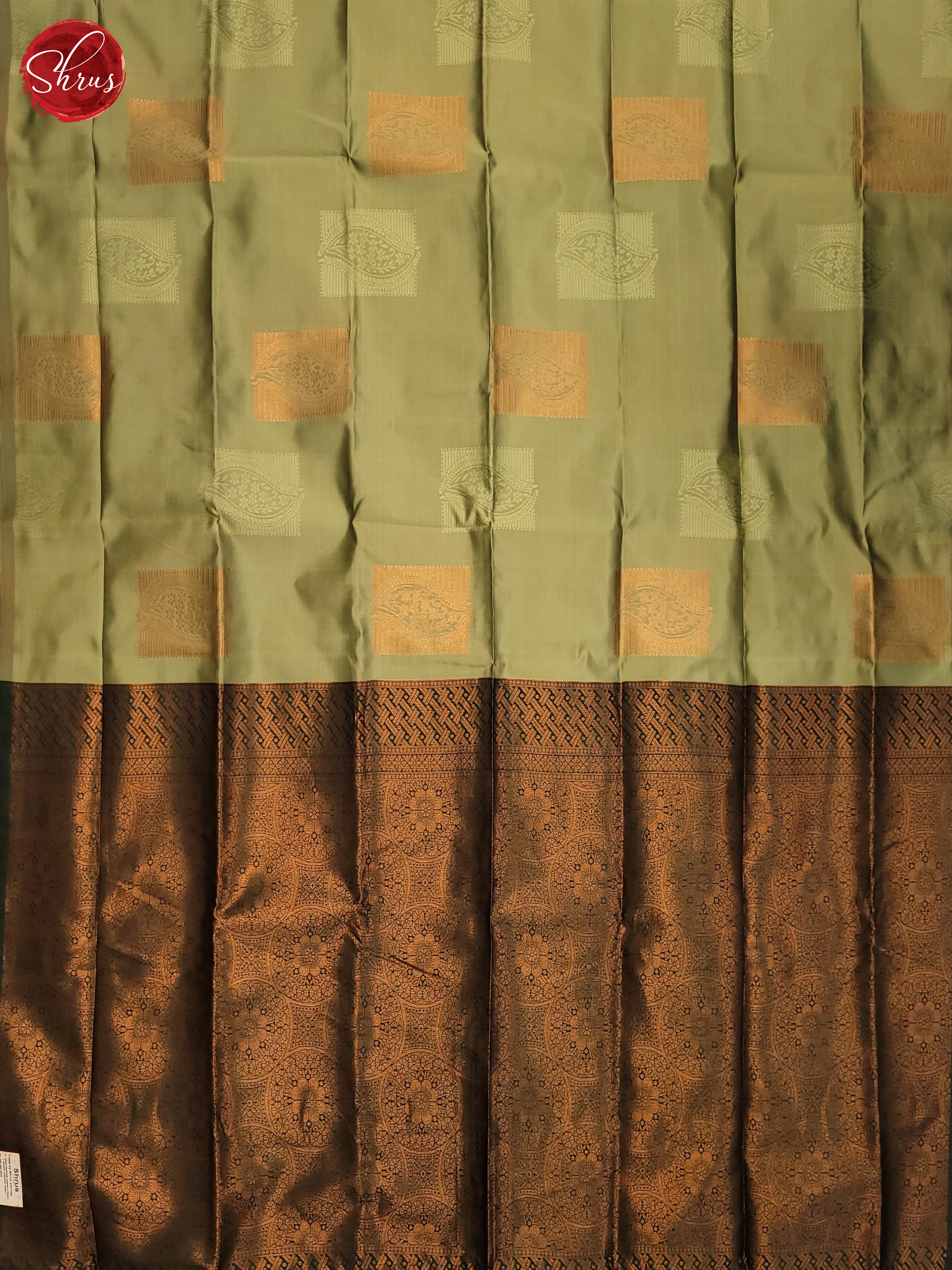 Pista Green and Bottle green- Semi Soft Silk Saree - Shop on ShrusEternity.com