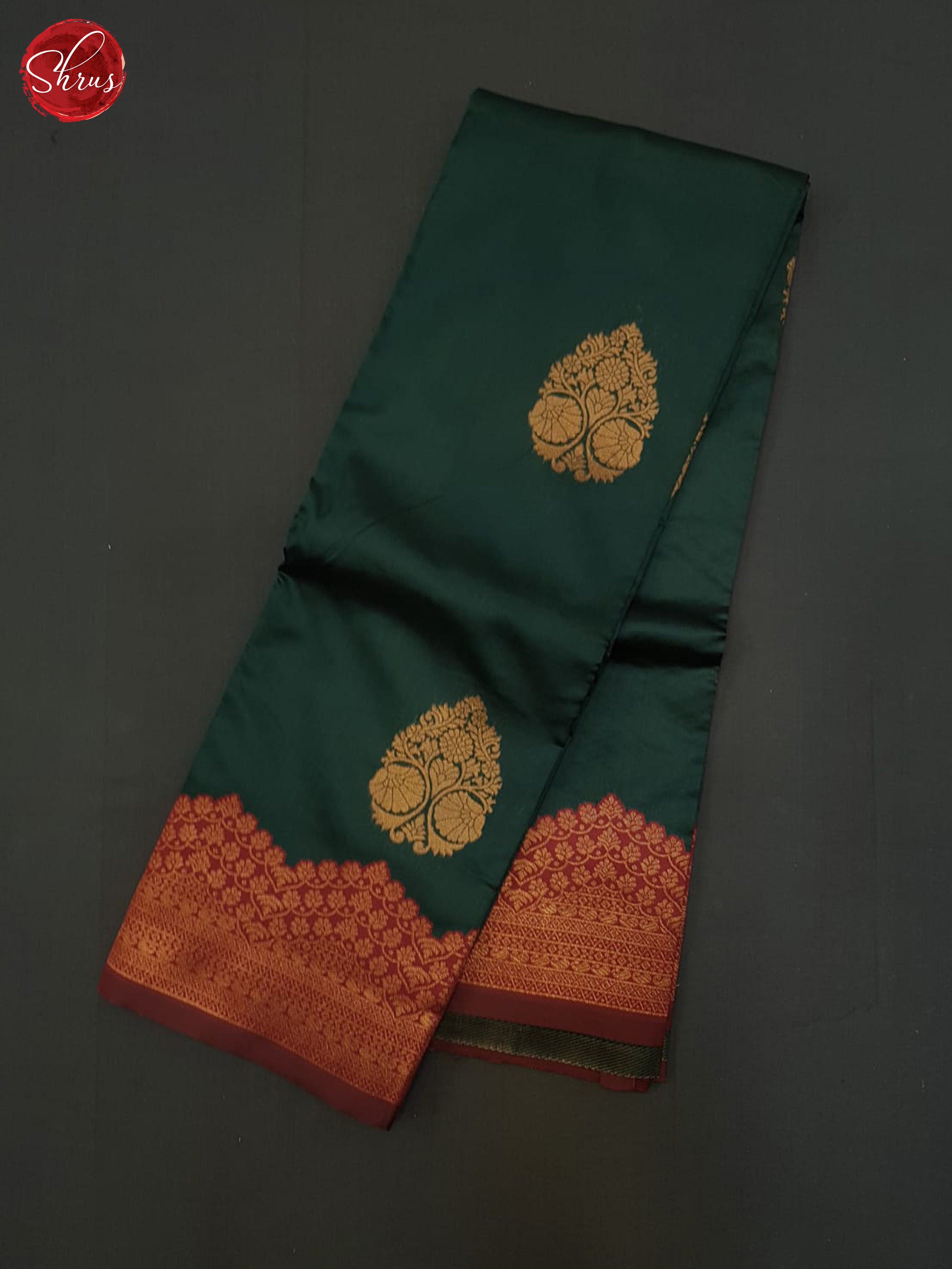 Green And Arraku Marron- Semi Soft Silk Saree - Shop on ShrusEternity.com