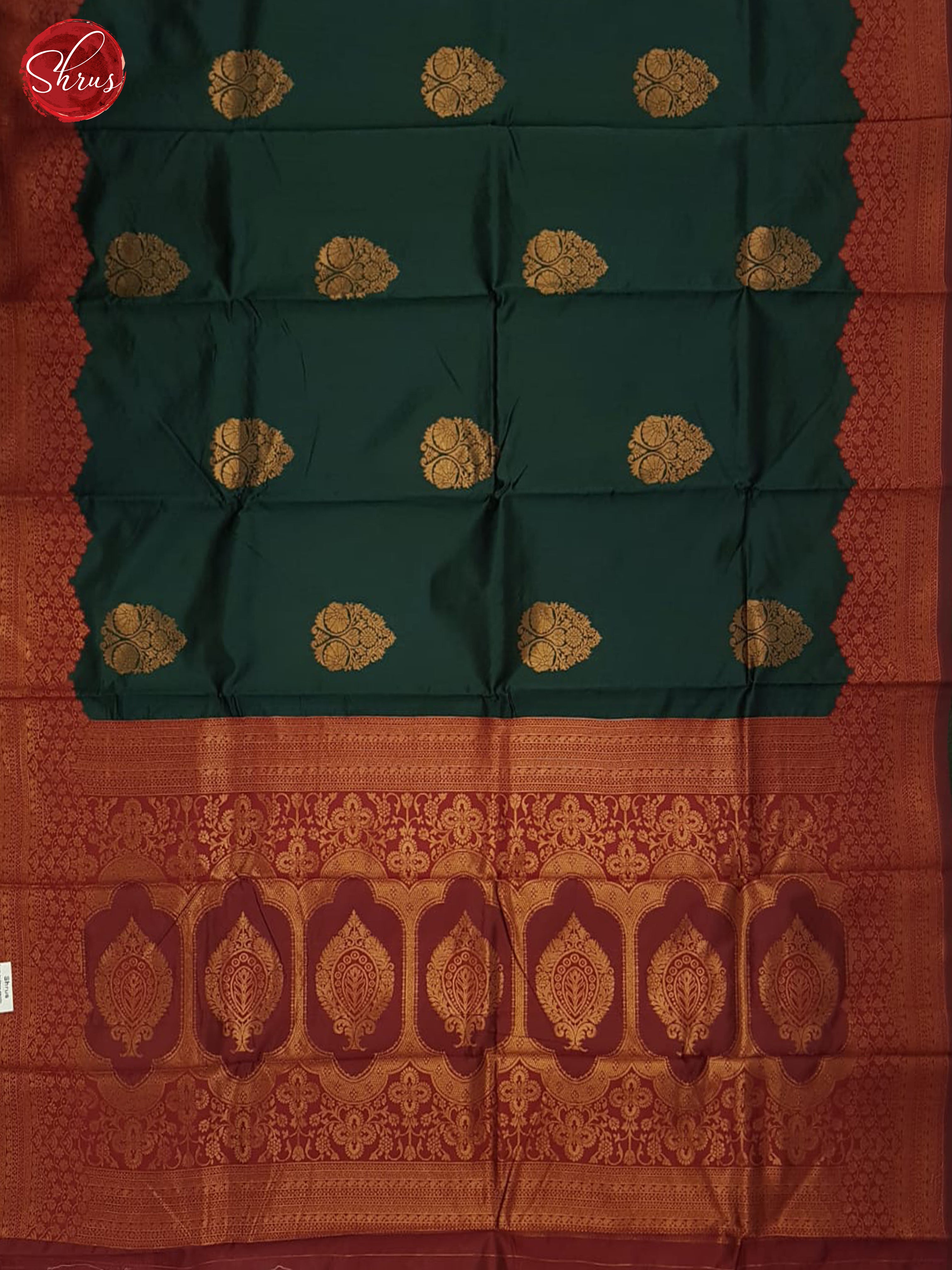 Green And Arraku Marron- Semi Soft Silk Saree - Shop on ShrusEternity.com