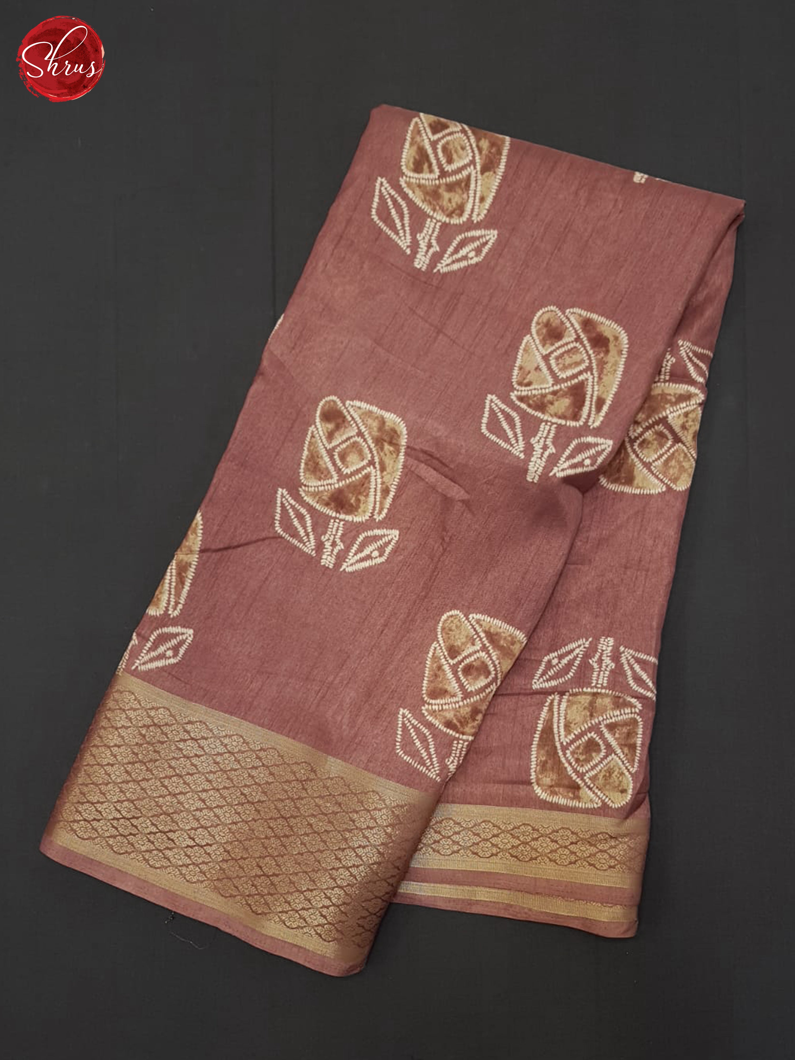 Dark Onion Pink(Single Tone) - Semi Crepe Saree - Shop on ShrusEternity.com