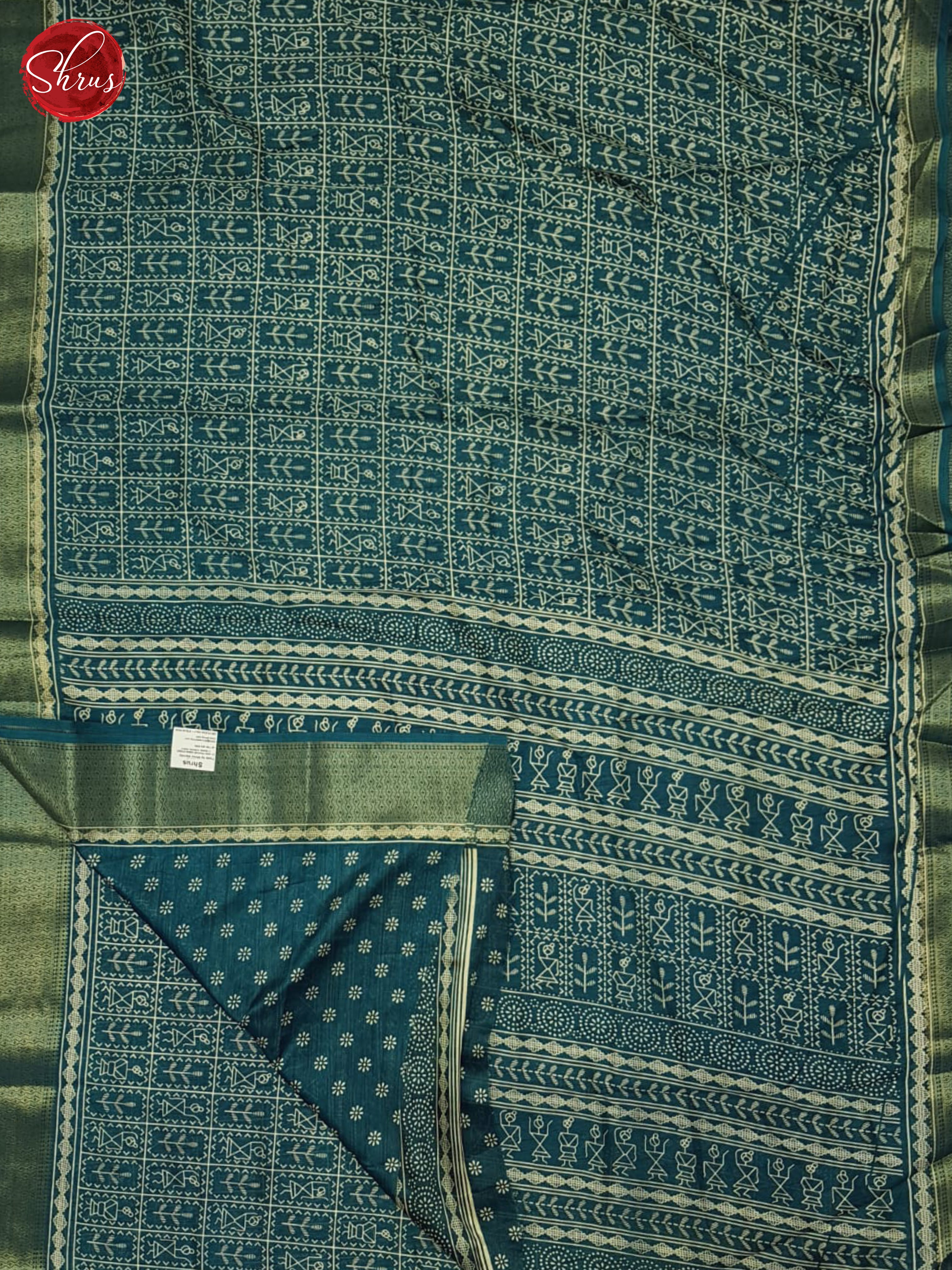 Blue(Single Tone) - Semi Crepe Saree - Shop on ShrusEternity.com