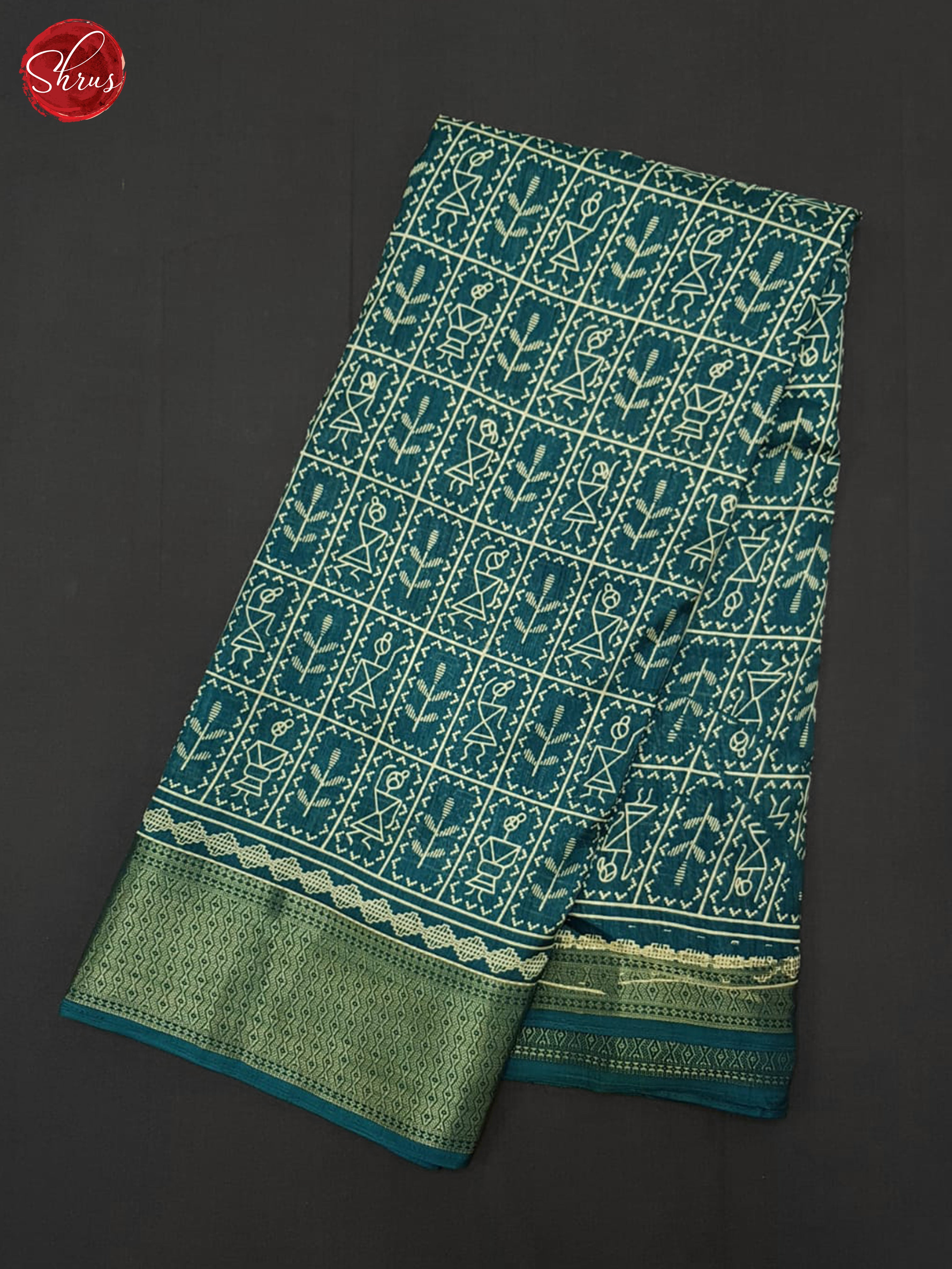 Blue(Single Tone) - Semi Crepe Saree - Shop on ShrusEternity.com