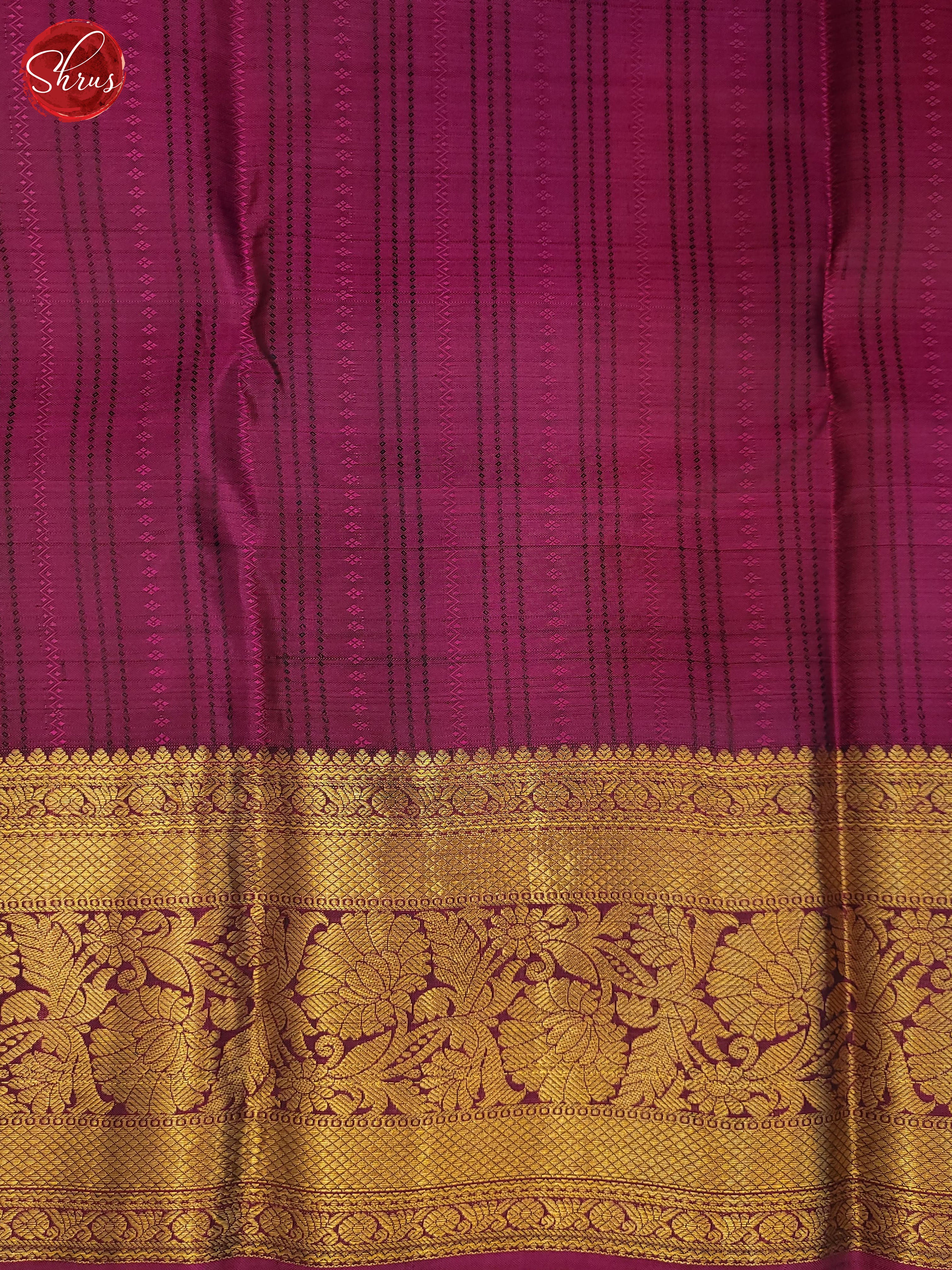 Bottle Green and vadamalli-Kanchipuram Silk saree - Shop on ShrusEternity.com