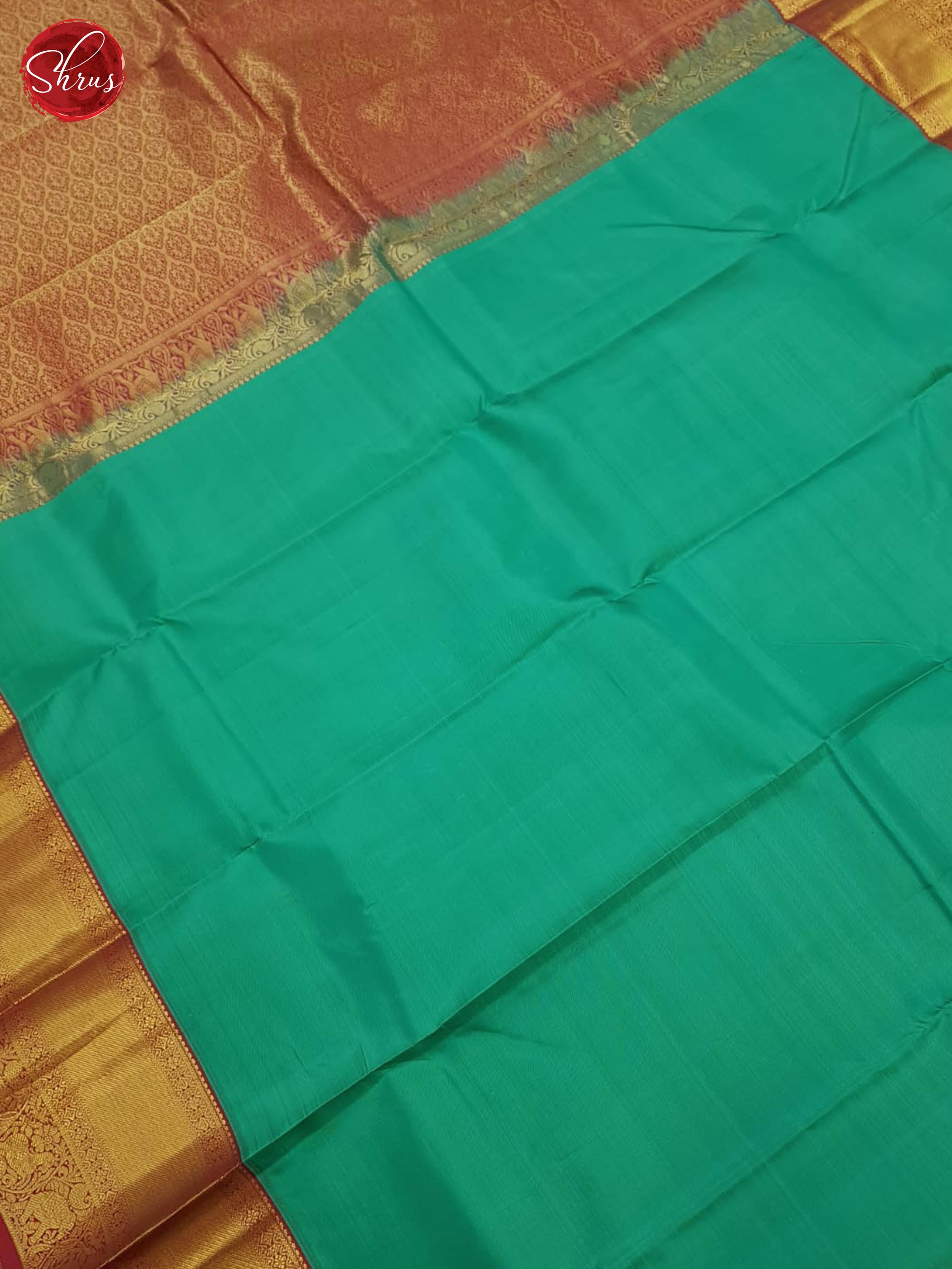 Green And Pink-Kanchipuram Silk Saree - Shop on ShrusEternity.com