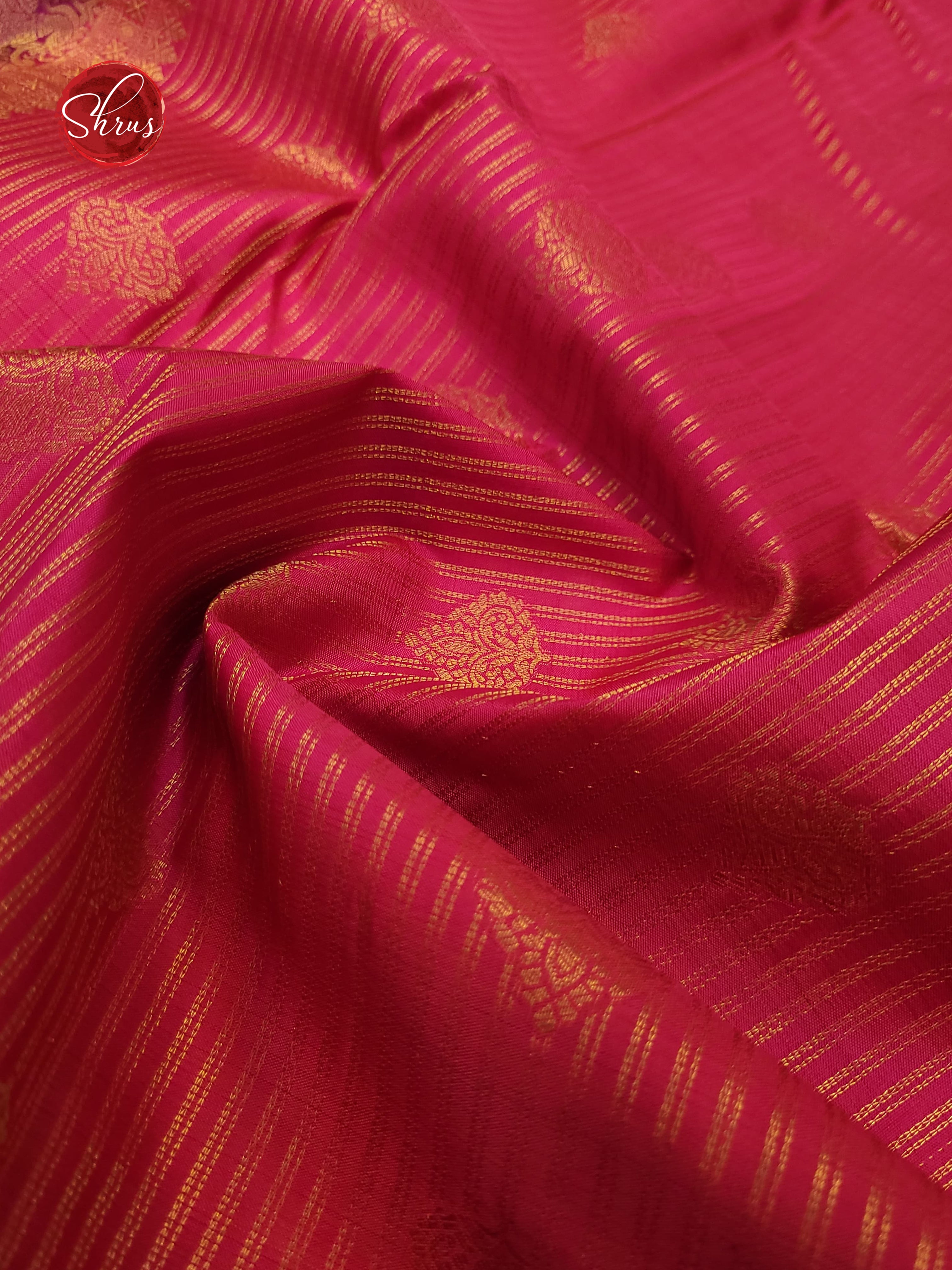 Pink & Majenta - Kanchipuram Silk Saree - Shop on ShrusEternity.com