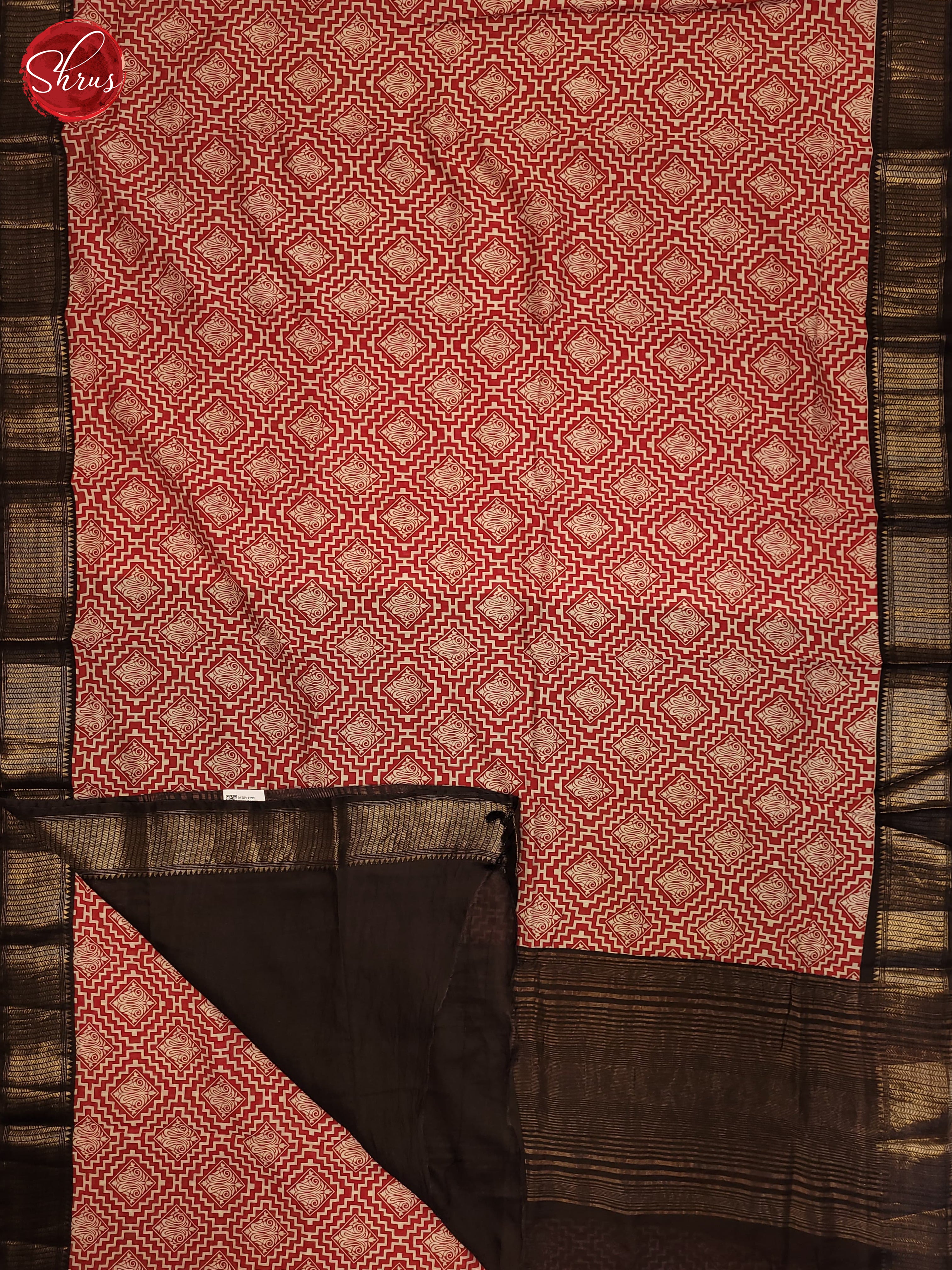 Red & Black- Art Modal Saree - Shop on ShrusEternity.com