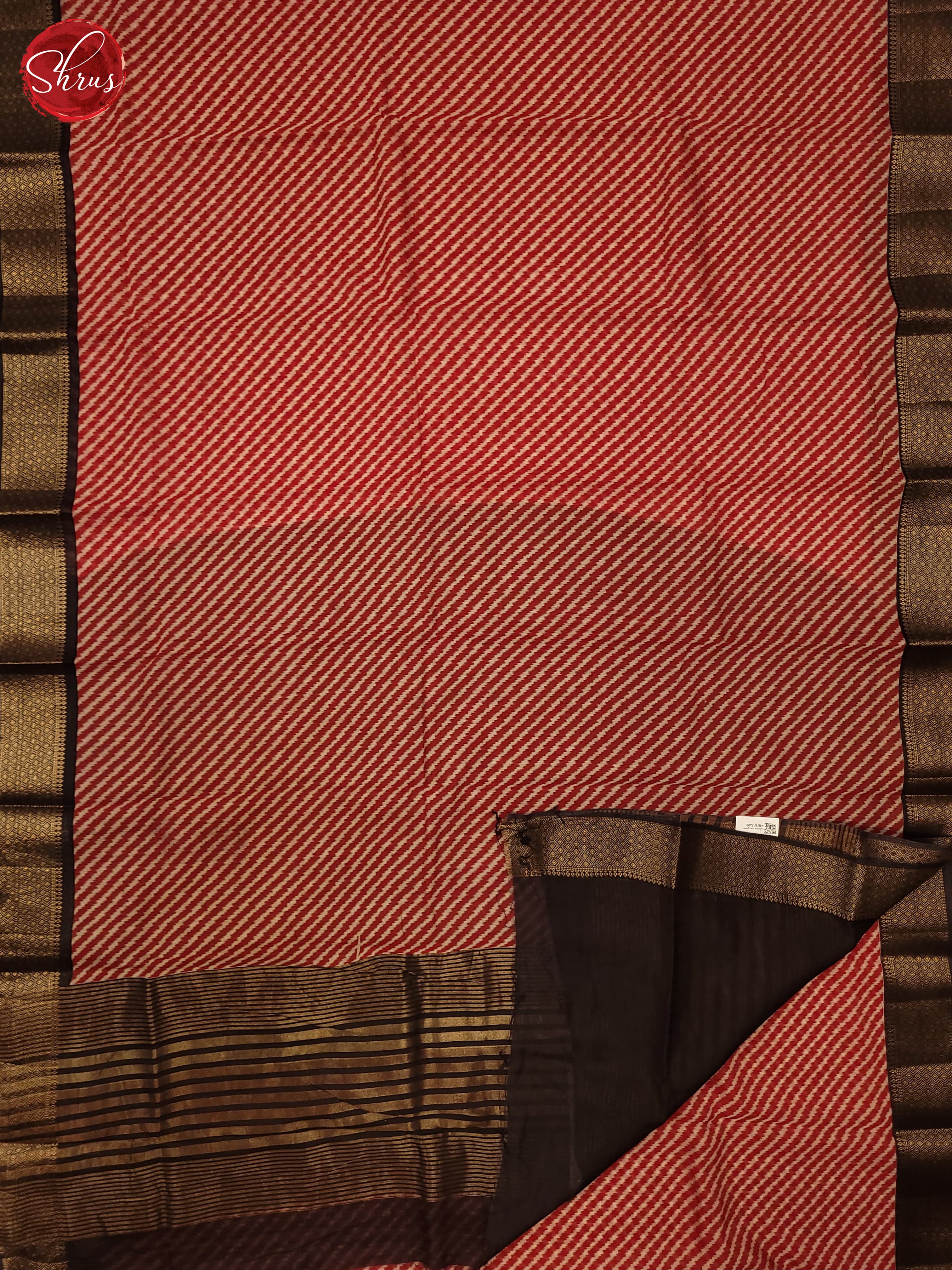 Red & Black - Art Modal Saree - Shop on ShrusEternity.com