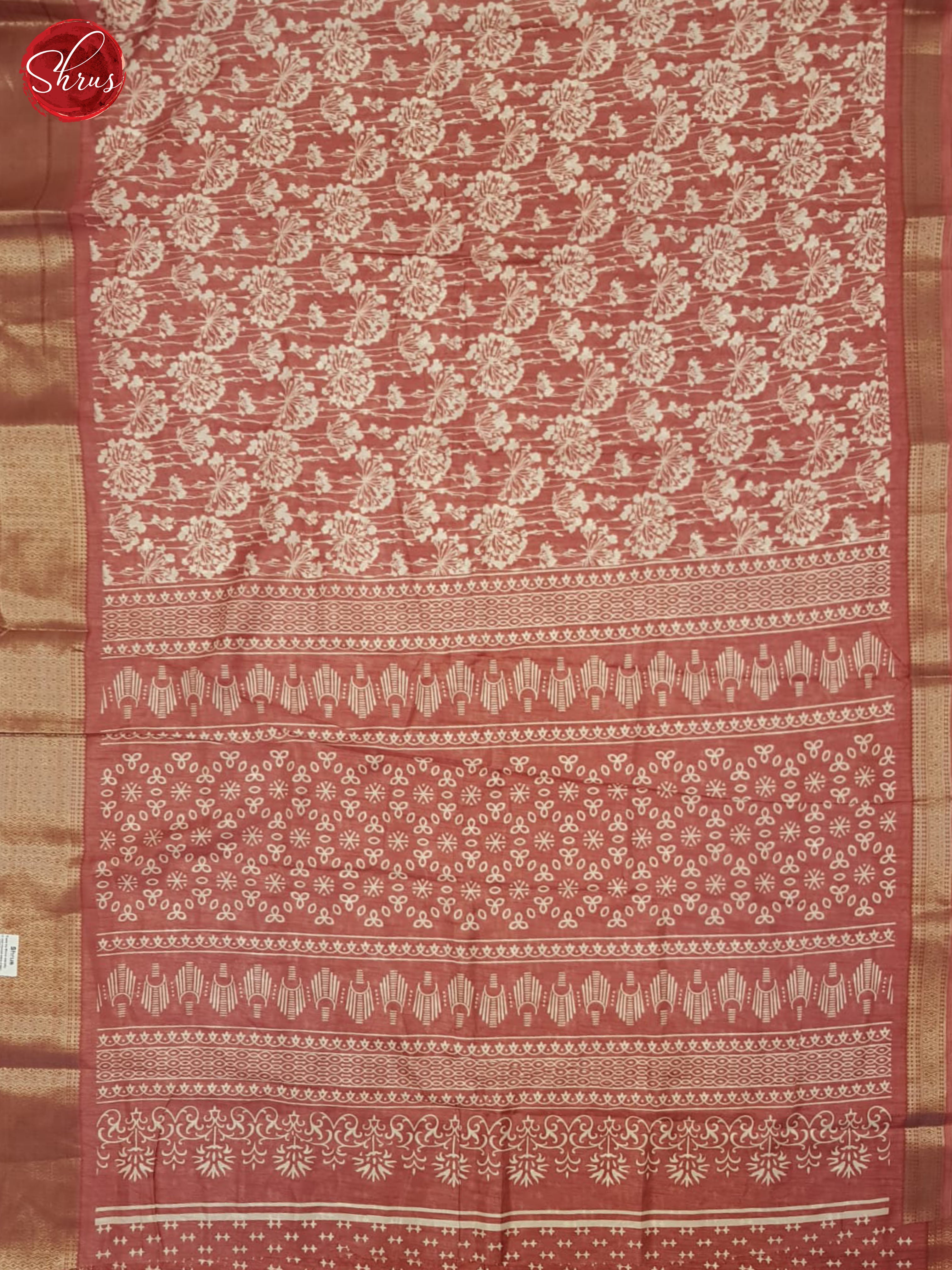 Pink(SIngle Tone) - Semi Crepe Saree - Shop on ShrusEternity.com