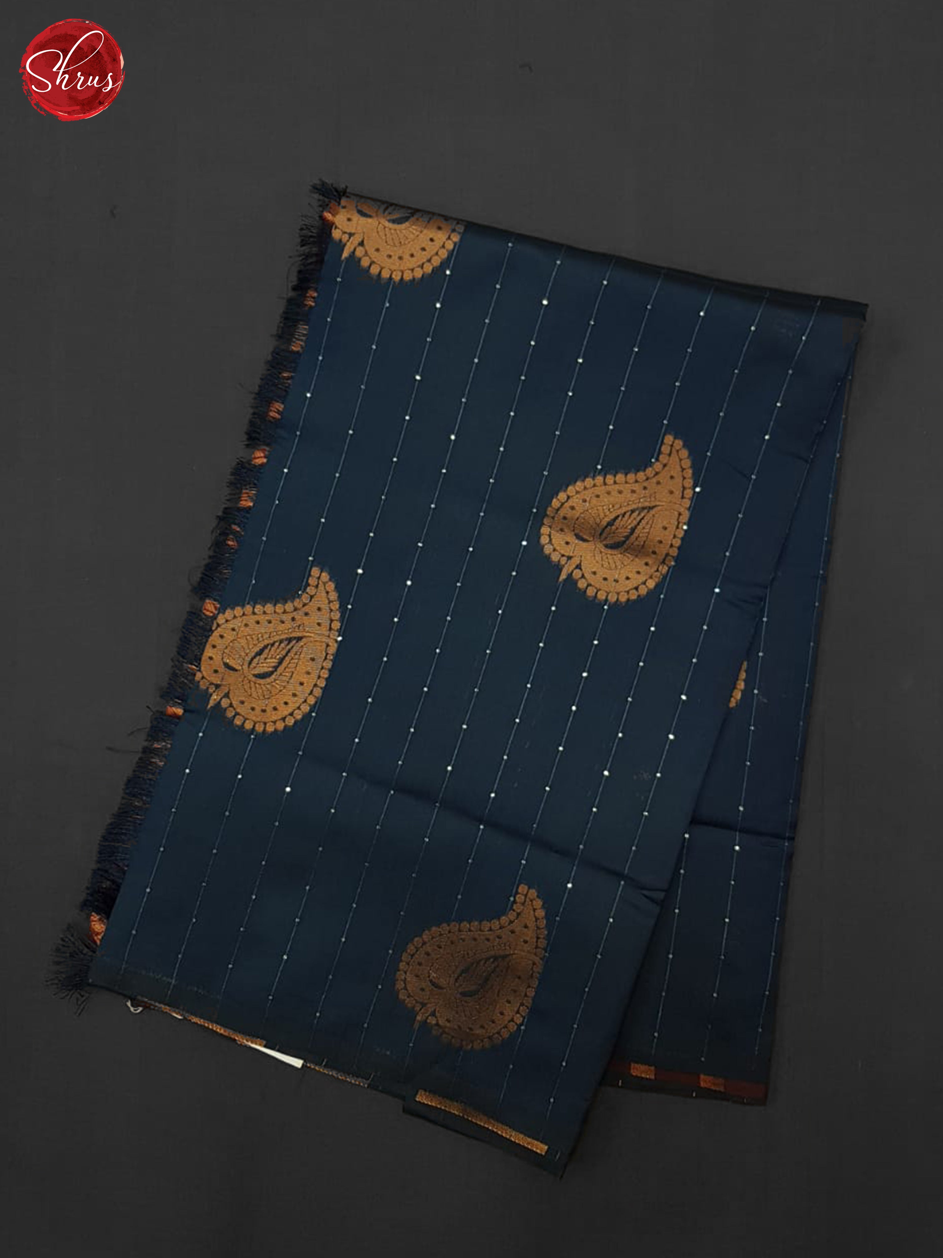 Blue and Maroon - Semi Softsilk Saree - Shop on ShrusEternity.com