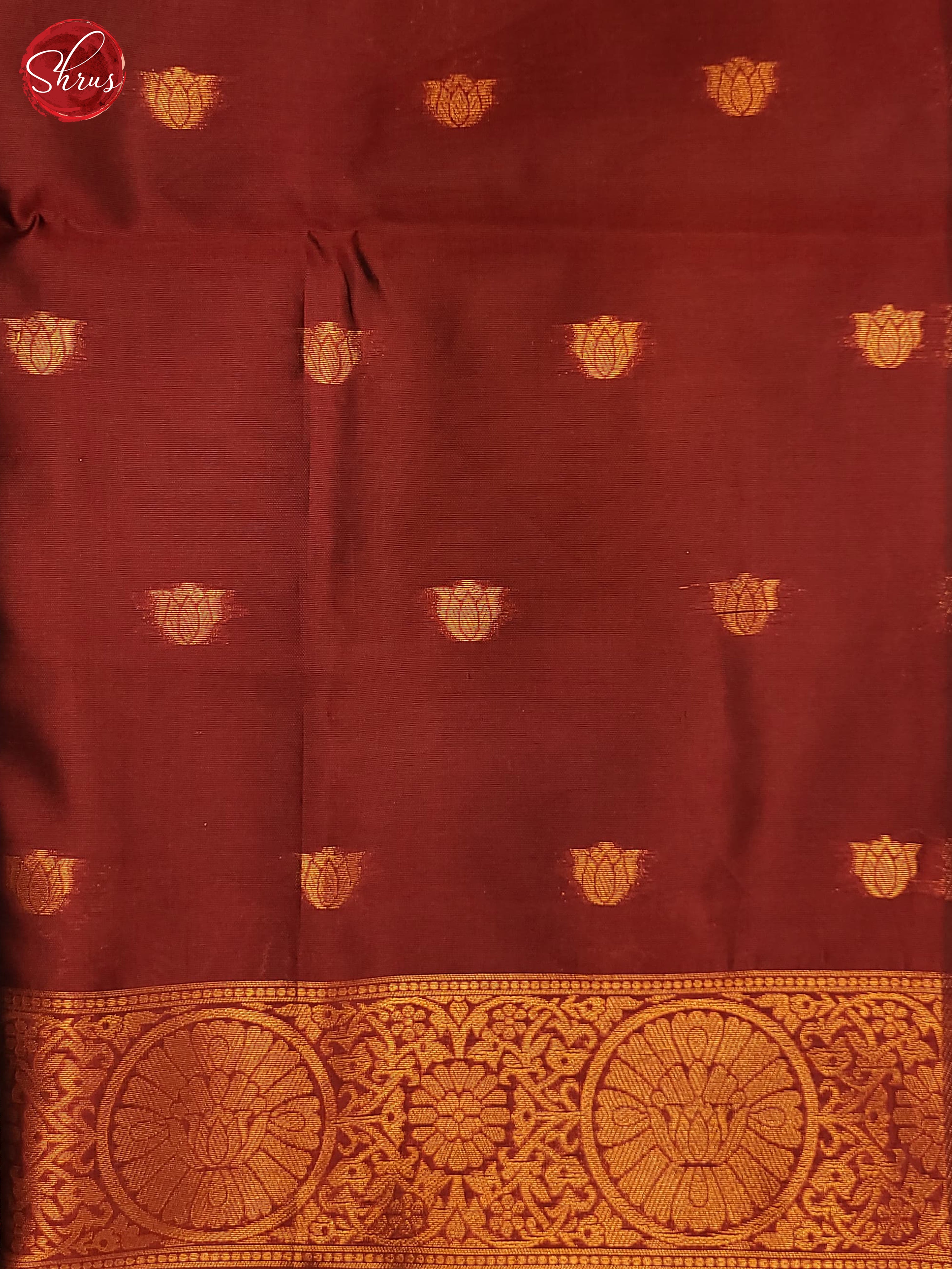 Bottle Green & Maroon - Semi Softsilk Saree - Shop on ShrusEternity.com