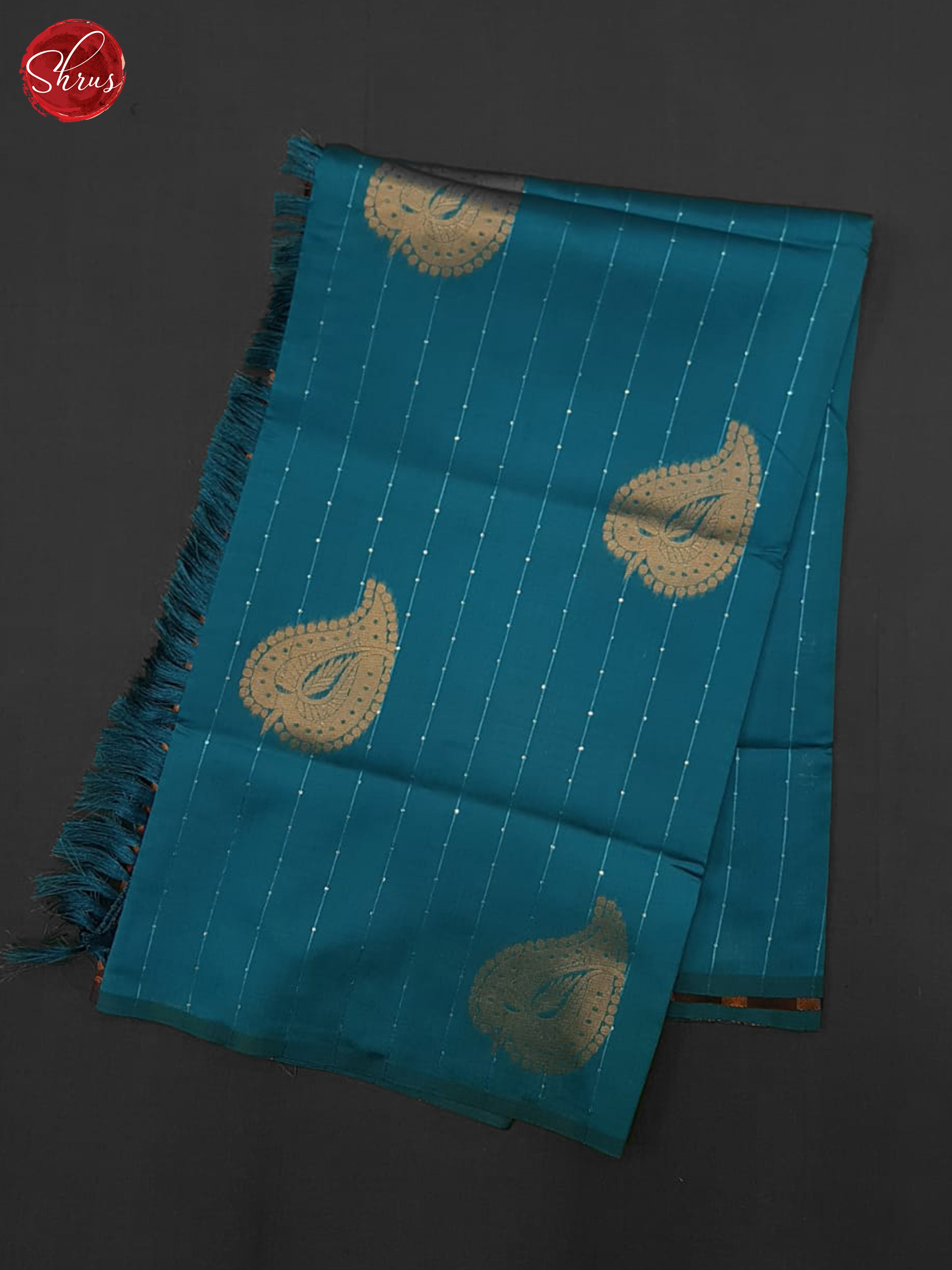 Blue snd Maroon- Semi Softsilk Saree - Shop on ShrusEternity.com